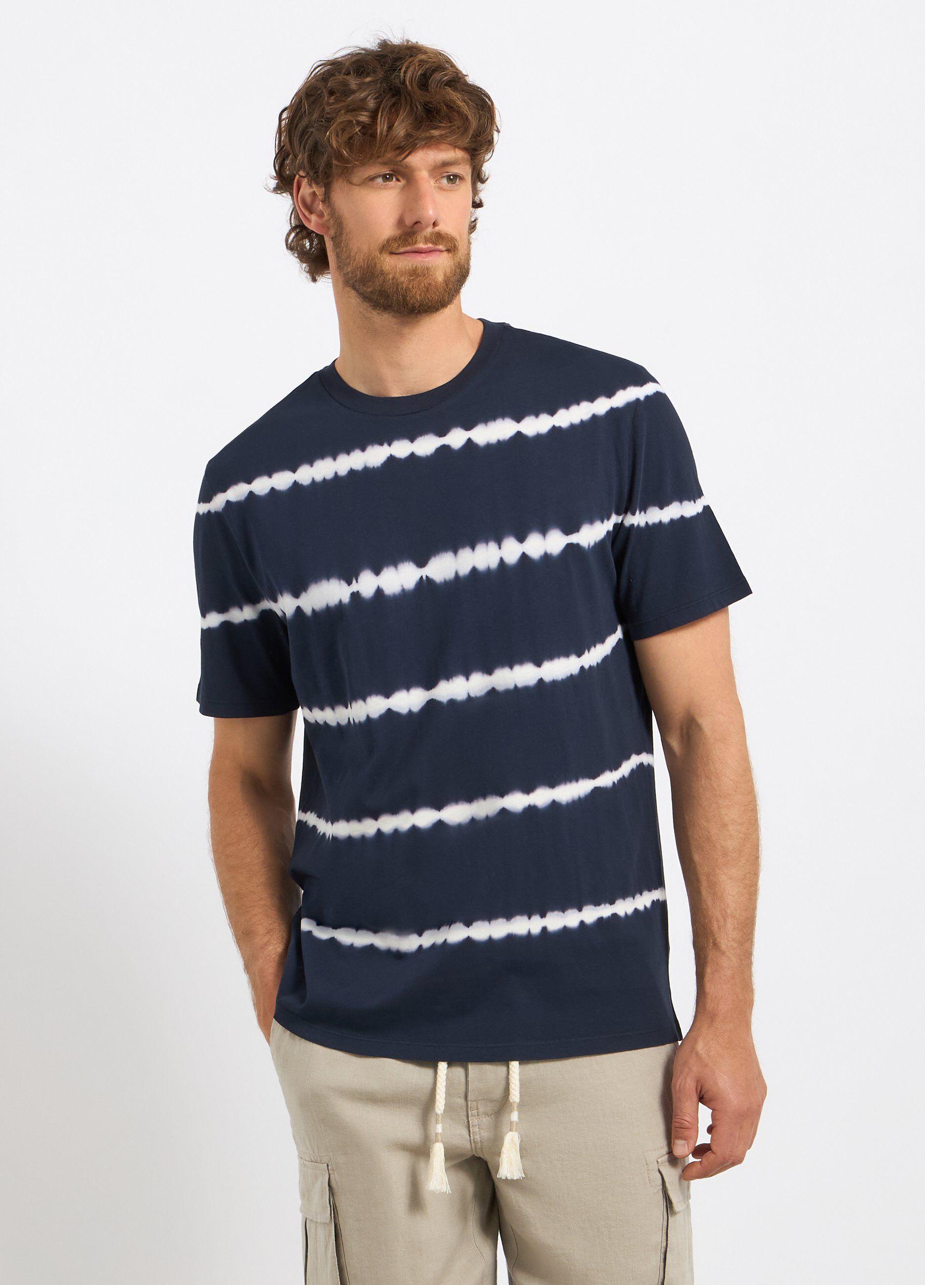 T-shirt tie dye in puro cotone uomo_0
