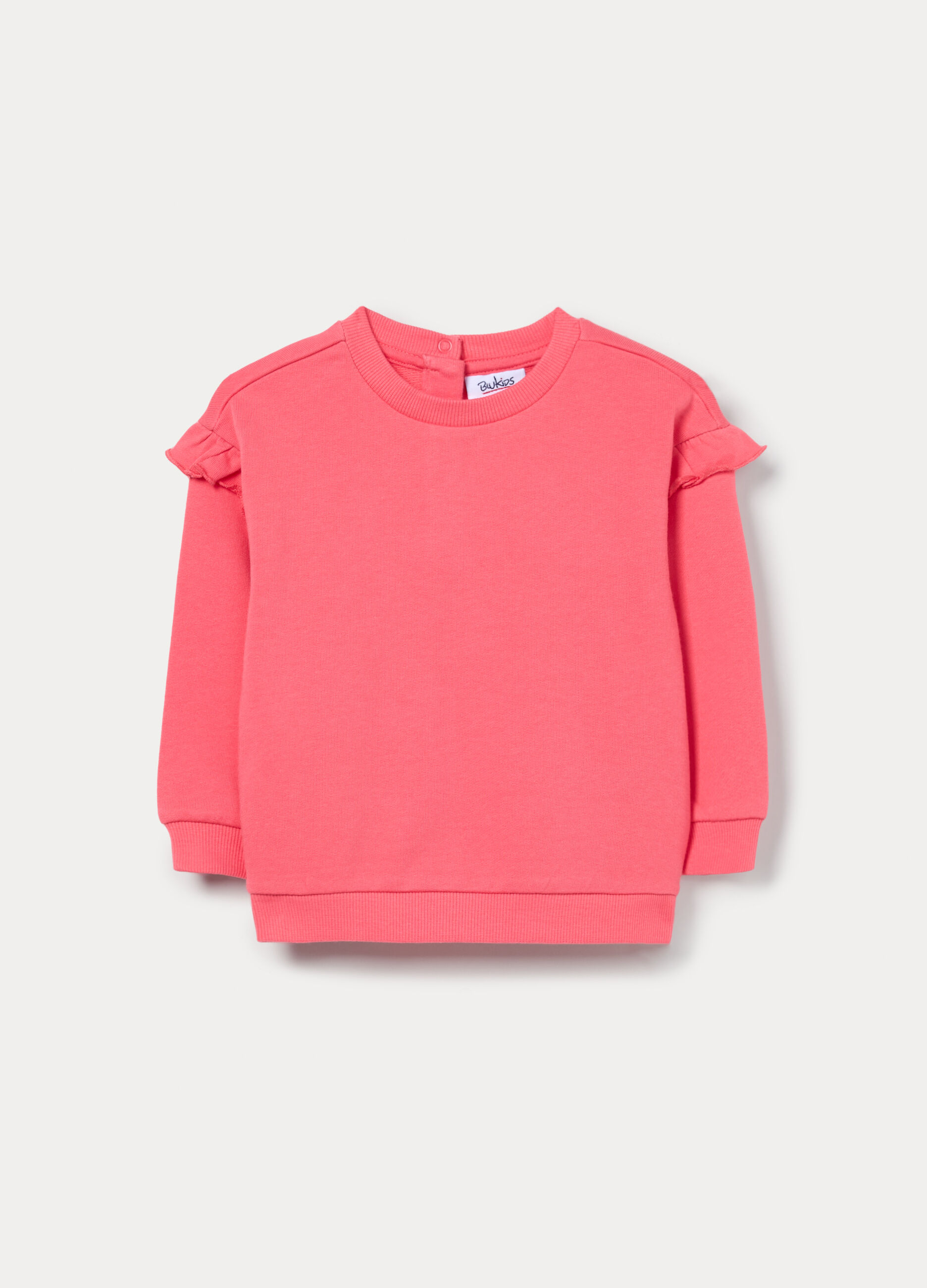 Felpa in french terry di puro cotone bimba_0