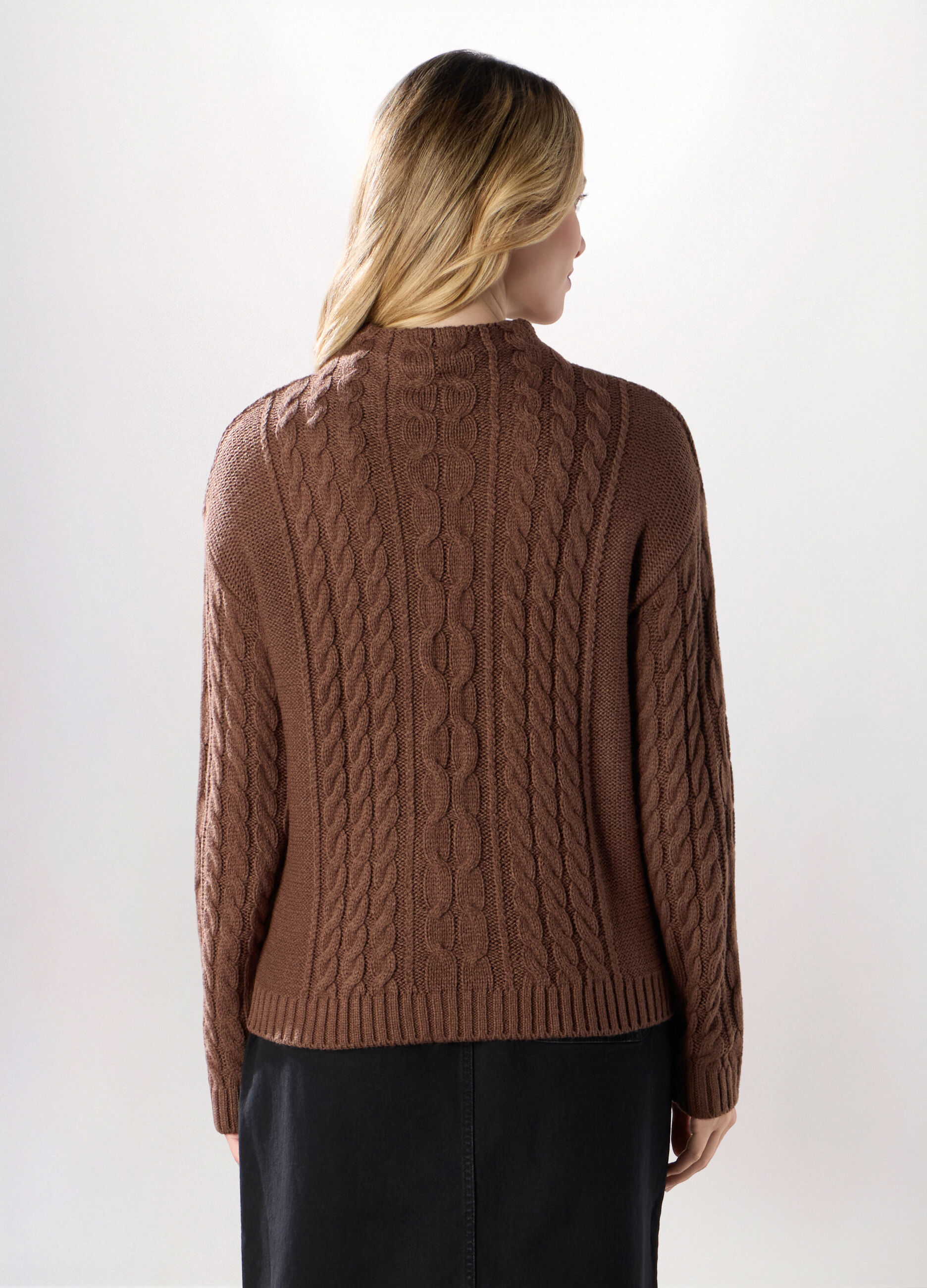 Tricot a treccia donna_1