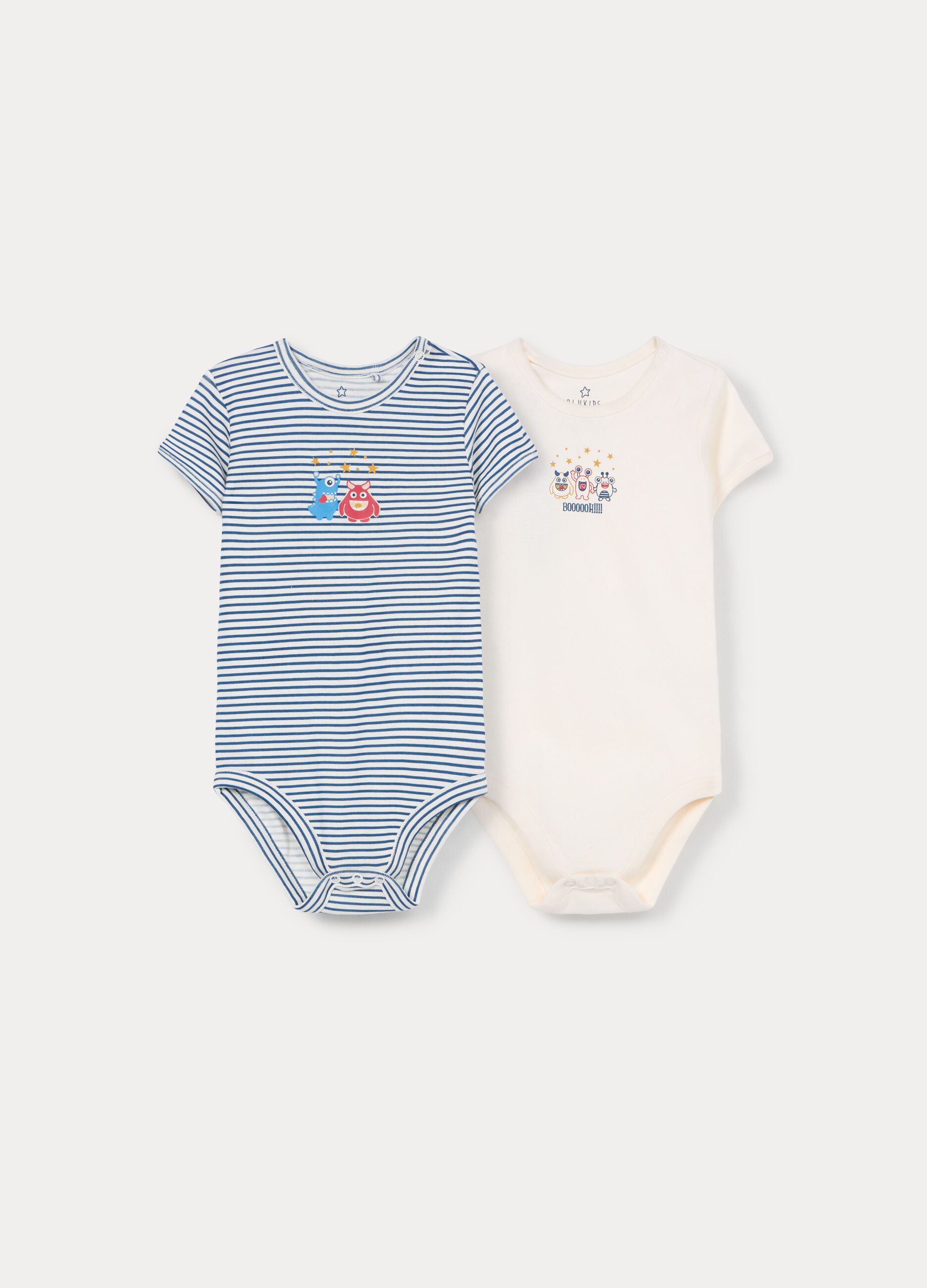 Pack 2 body in costina di puro cotone _0