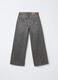 Pantaloni in denim misto cotone Wide Leg ragazza_1