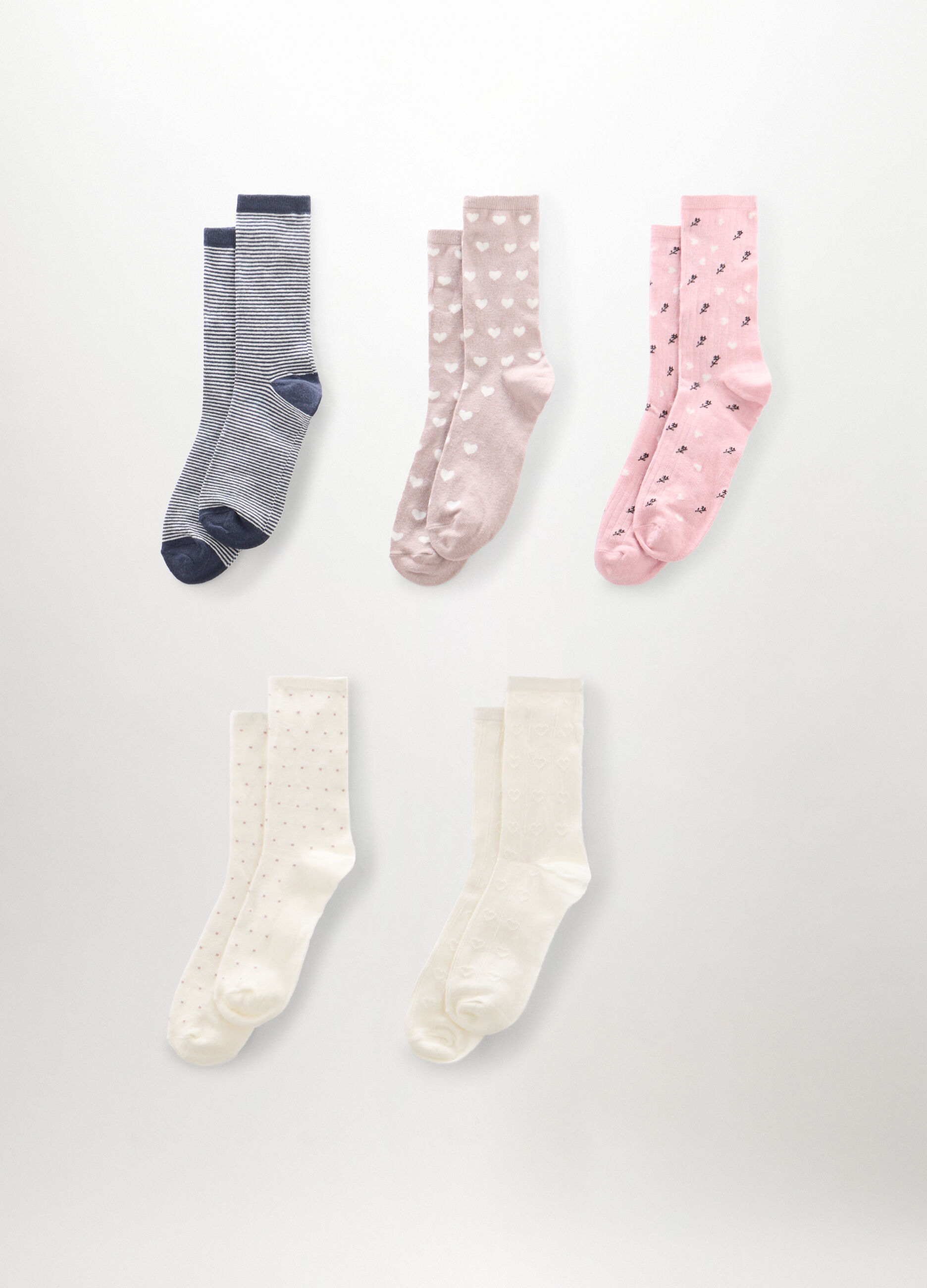 Pack 5 calze misto cotone donna_0