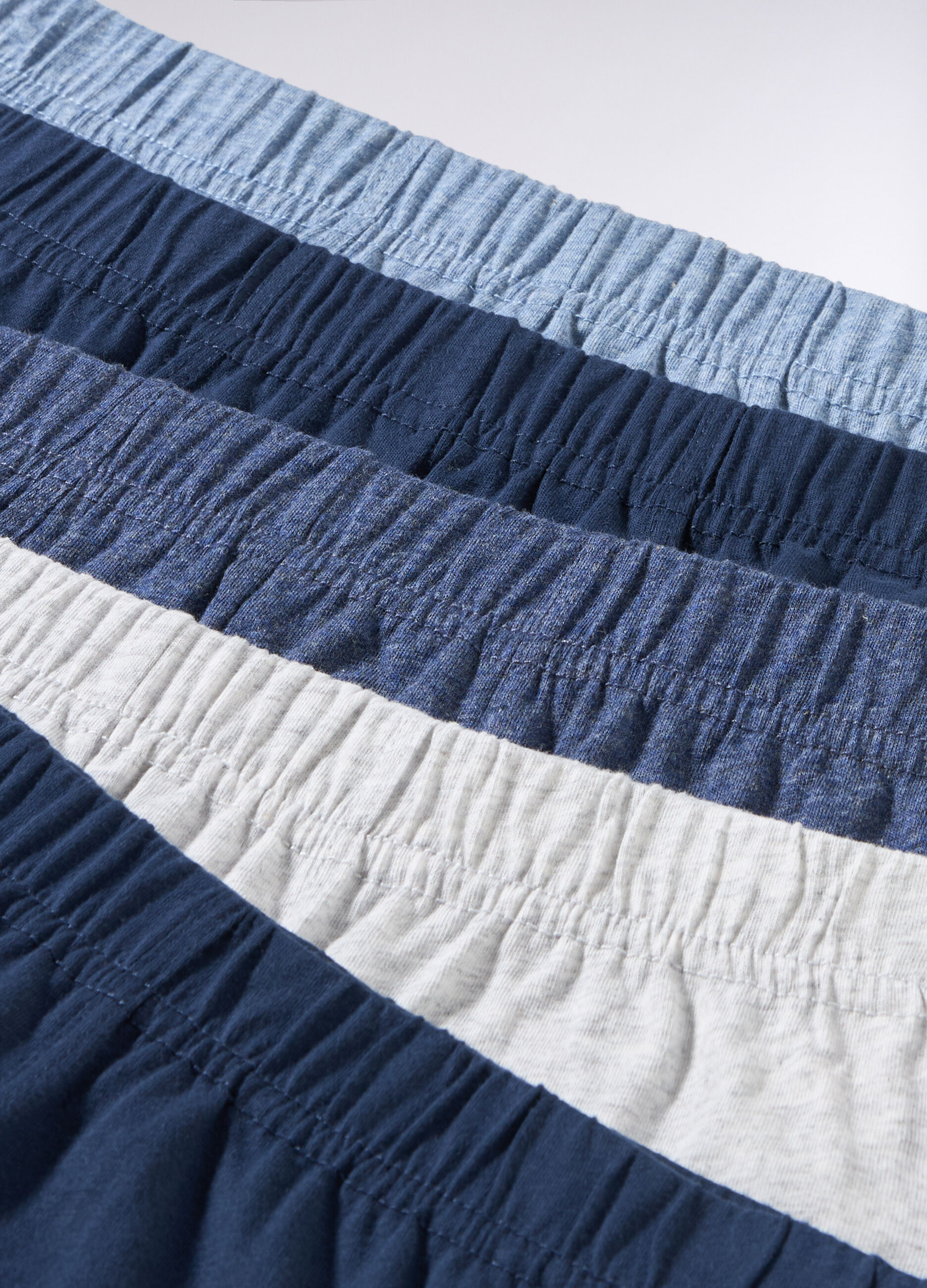 5 pack boxer in cotone melange uomo
