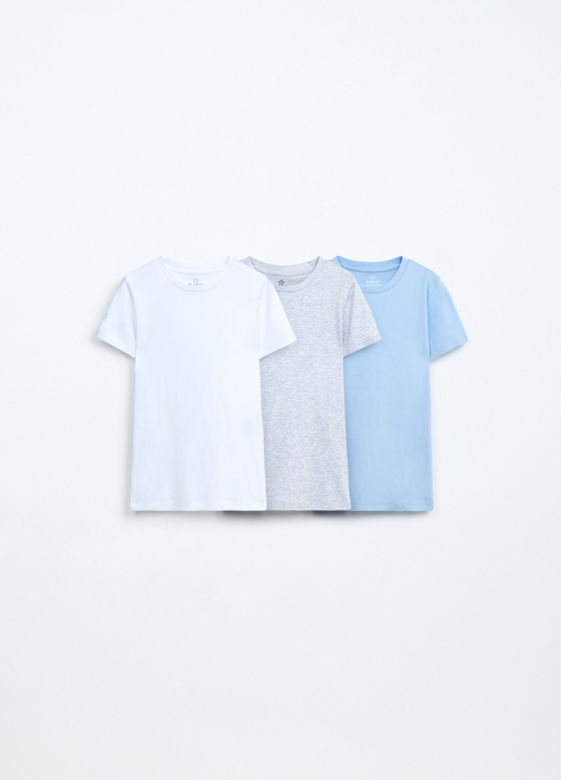 Pack 3 magliette intime in costina di puro cotone bambino_0