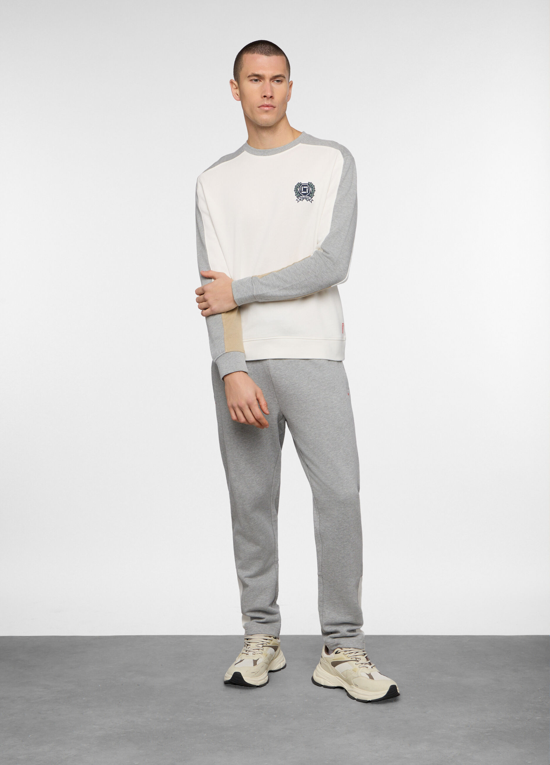 Jogger in felpa di cotone uomo_0