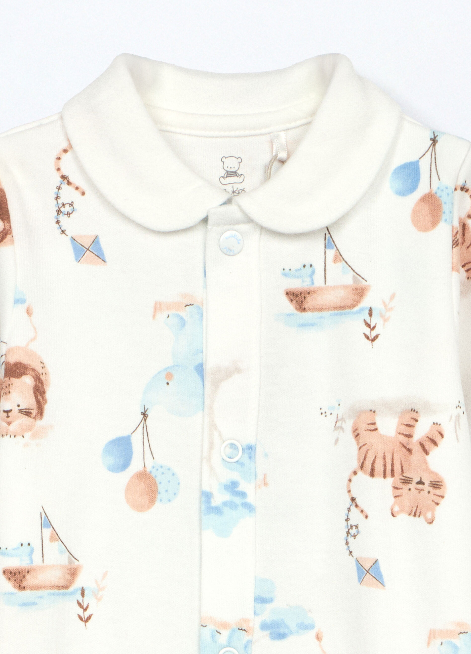 Tutina in interlock di puro cotone neonato_2
