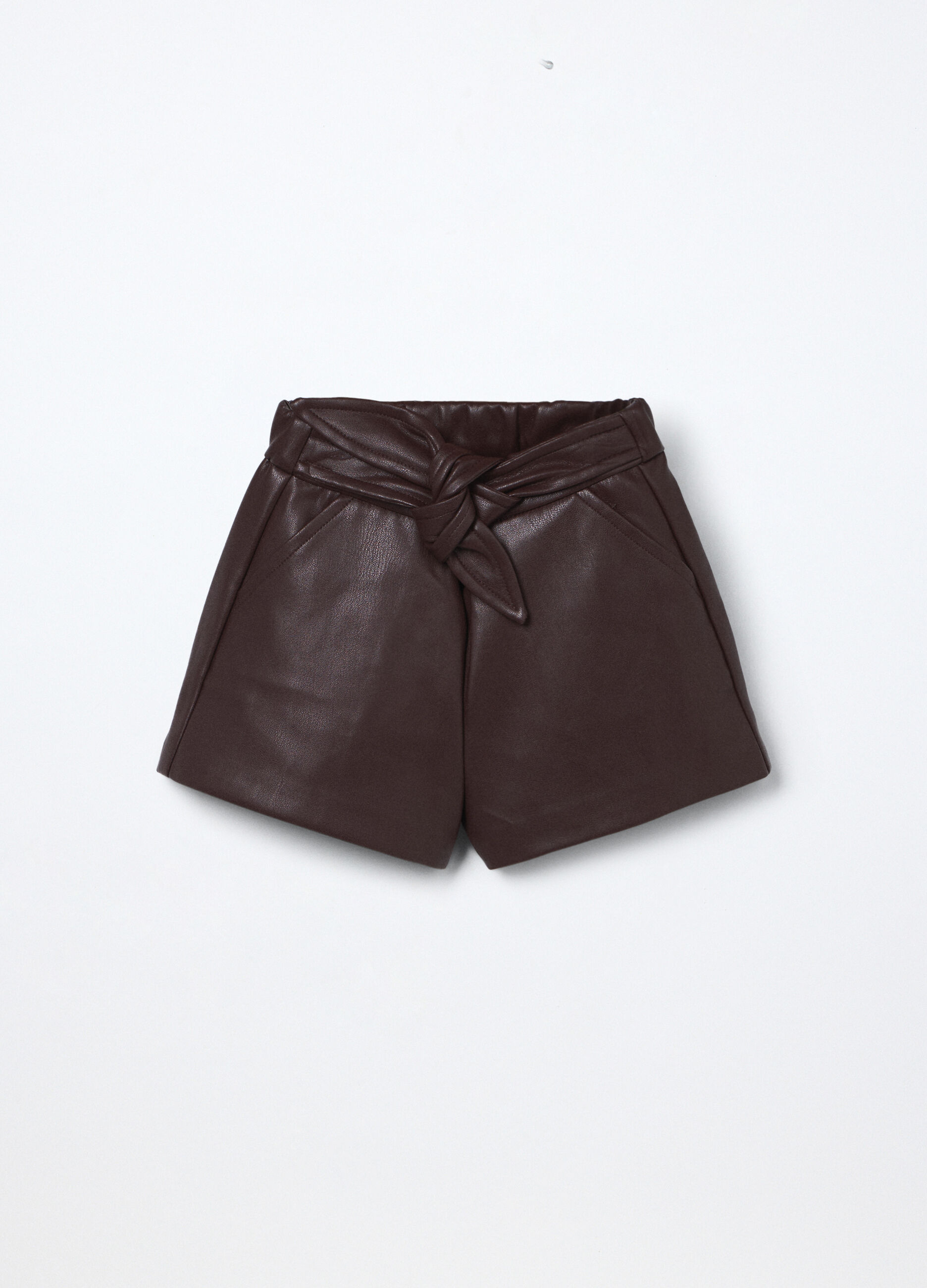 Shorts in eco pelle neonata_0