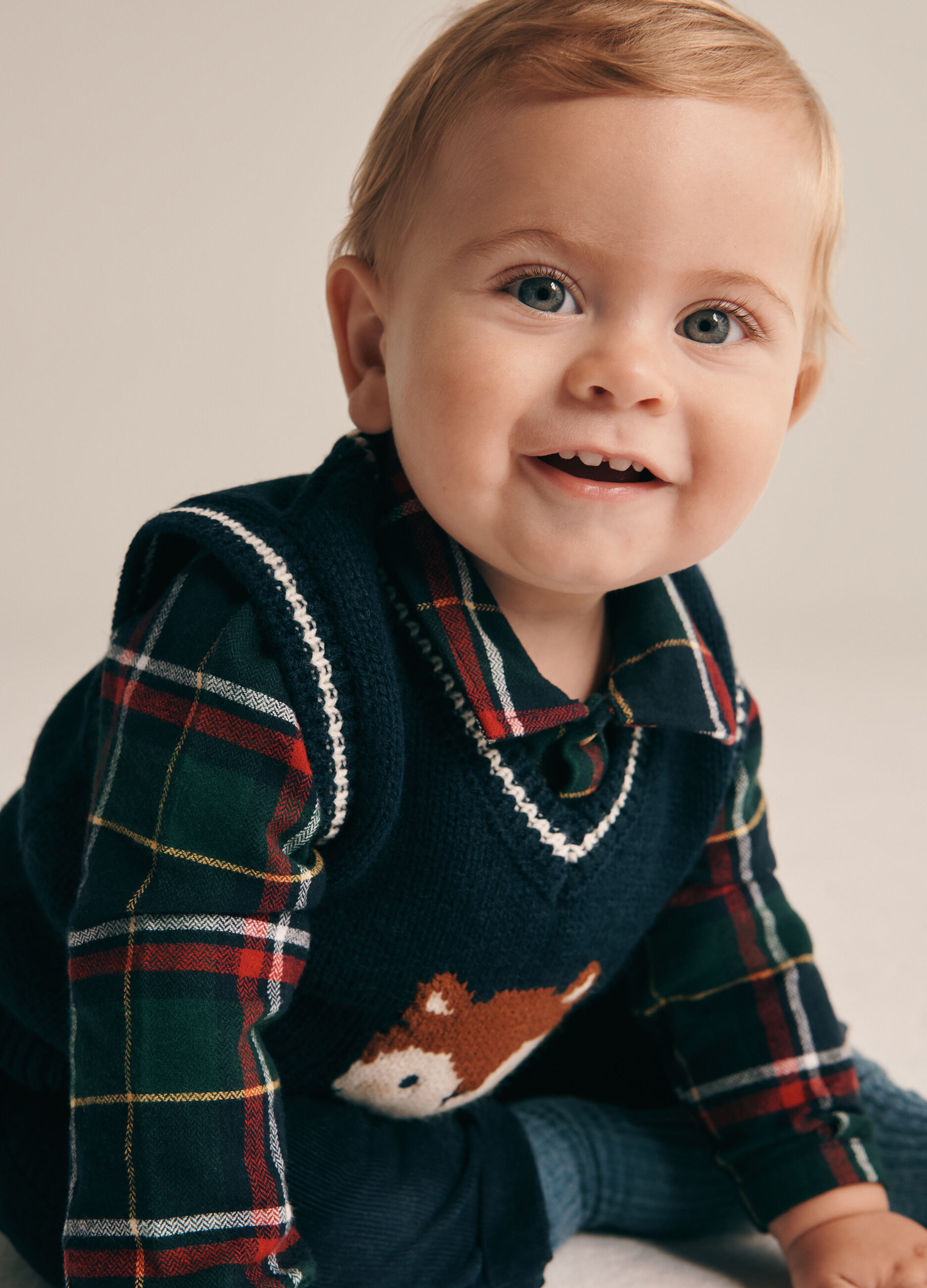 Camicia in twill di puro cotone IANA neonato_0