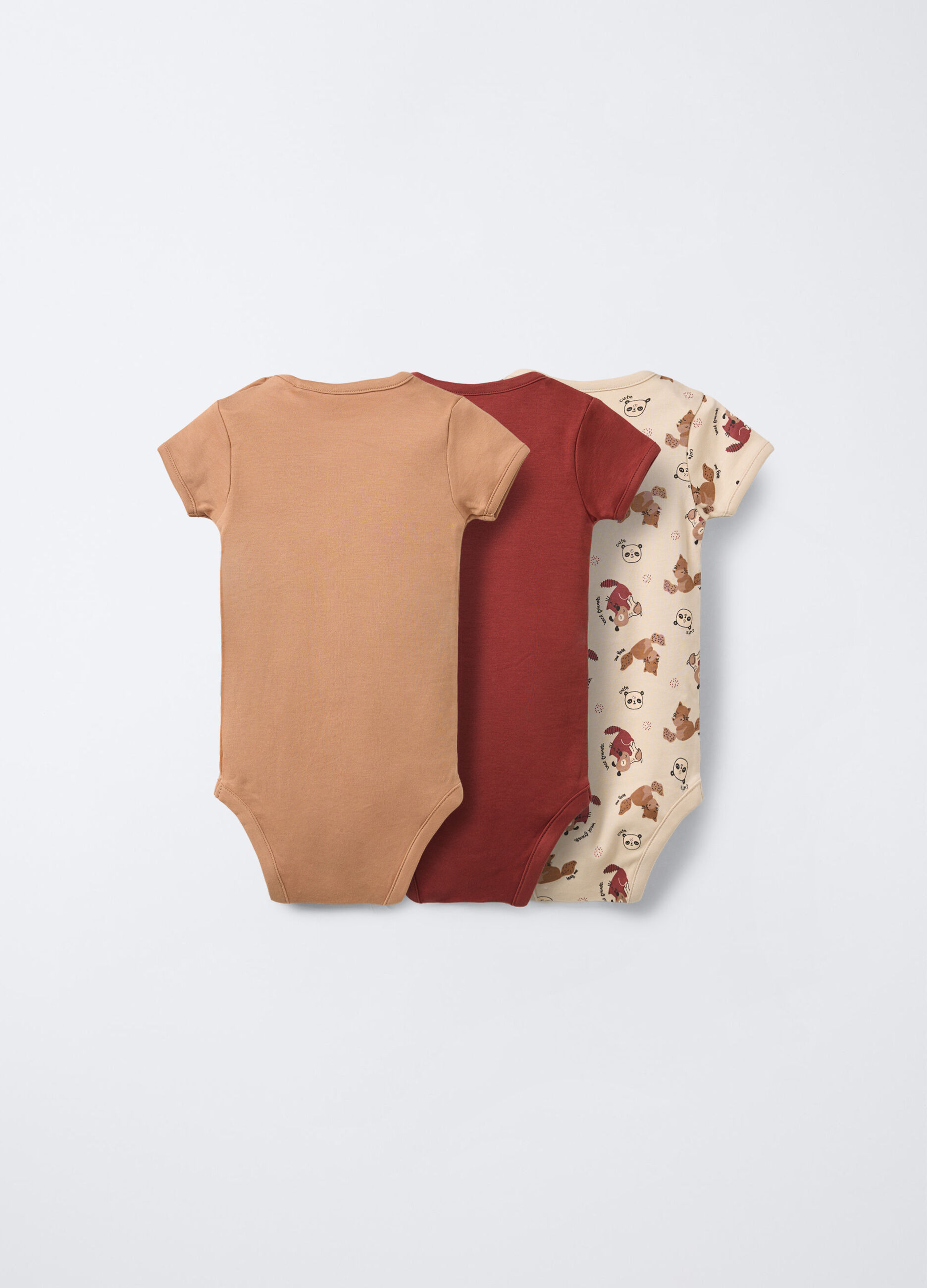 Pack 3 body in interlock di puro cotone _1