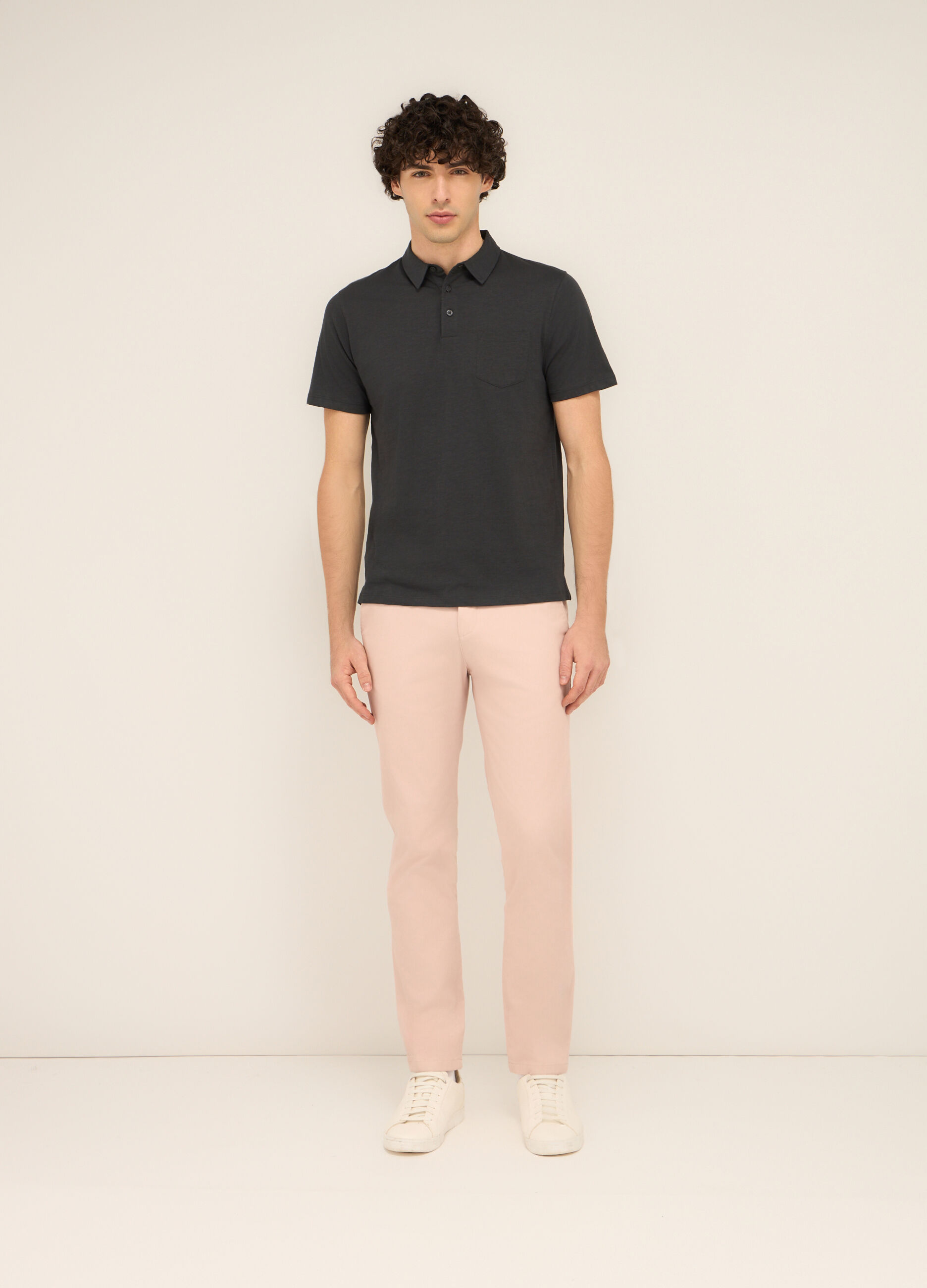 Chino slim fit in cotone stretch uomo_0