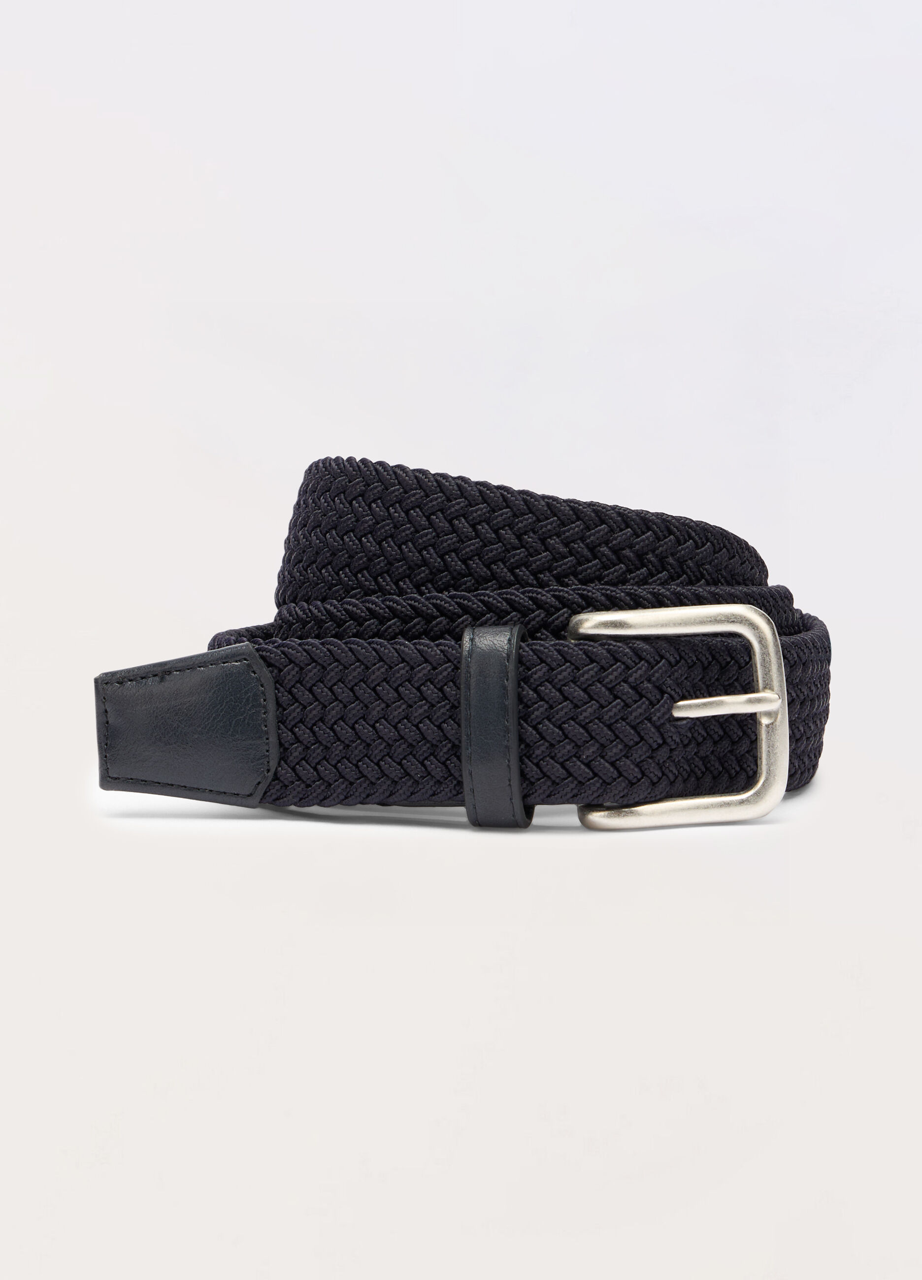Cintura intrecciata con inserti in ECOpelle uomo_0