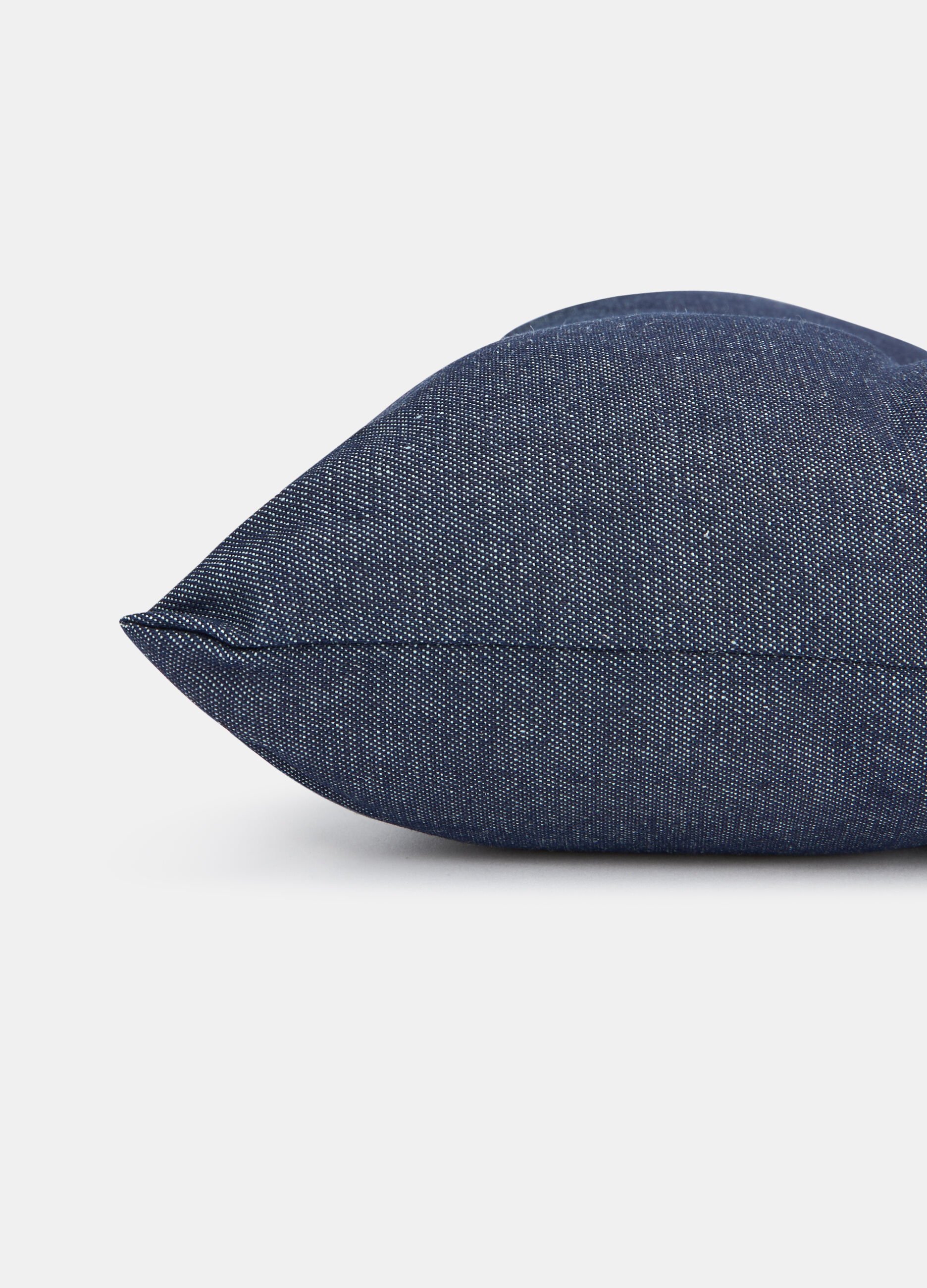 Cuscino coprisedia quadrato in puro cotone effetto denim_1