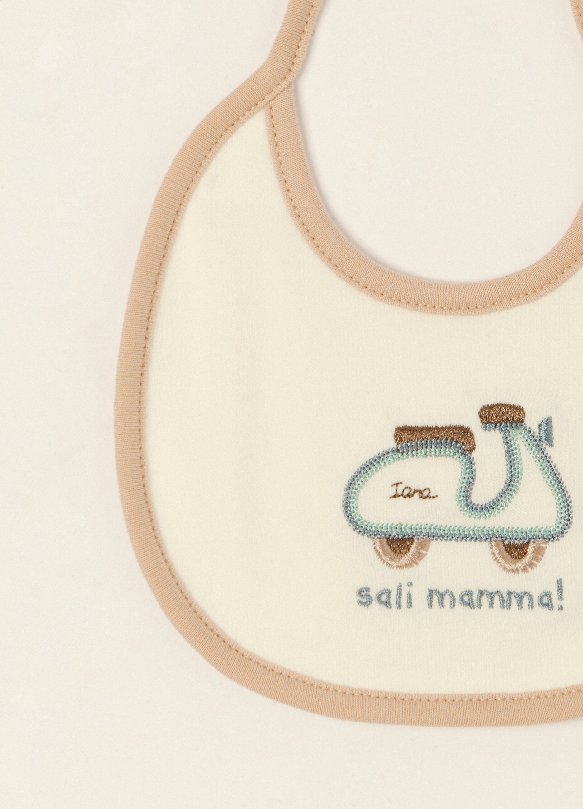 Bavette neonato in cotone organico multicolor_1