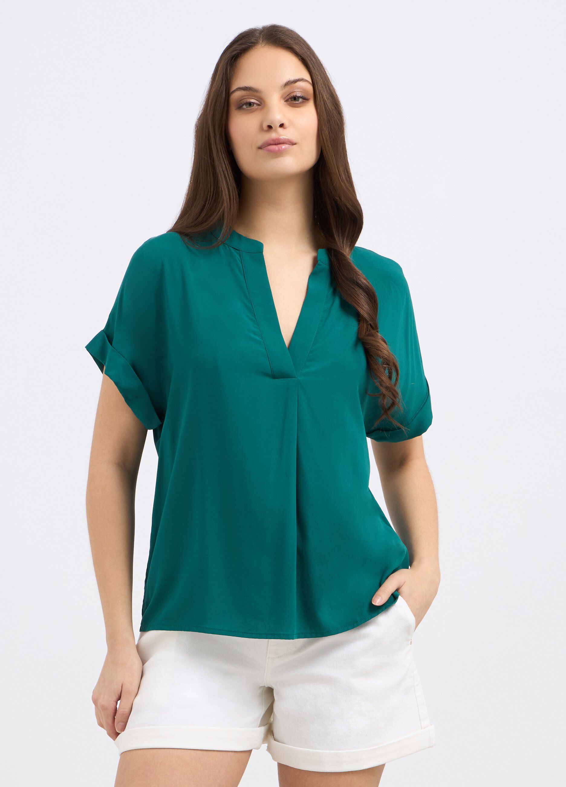 Blusa in pura viscosa donna_0
