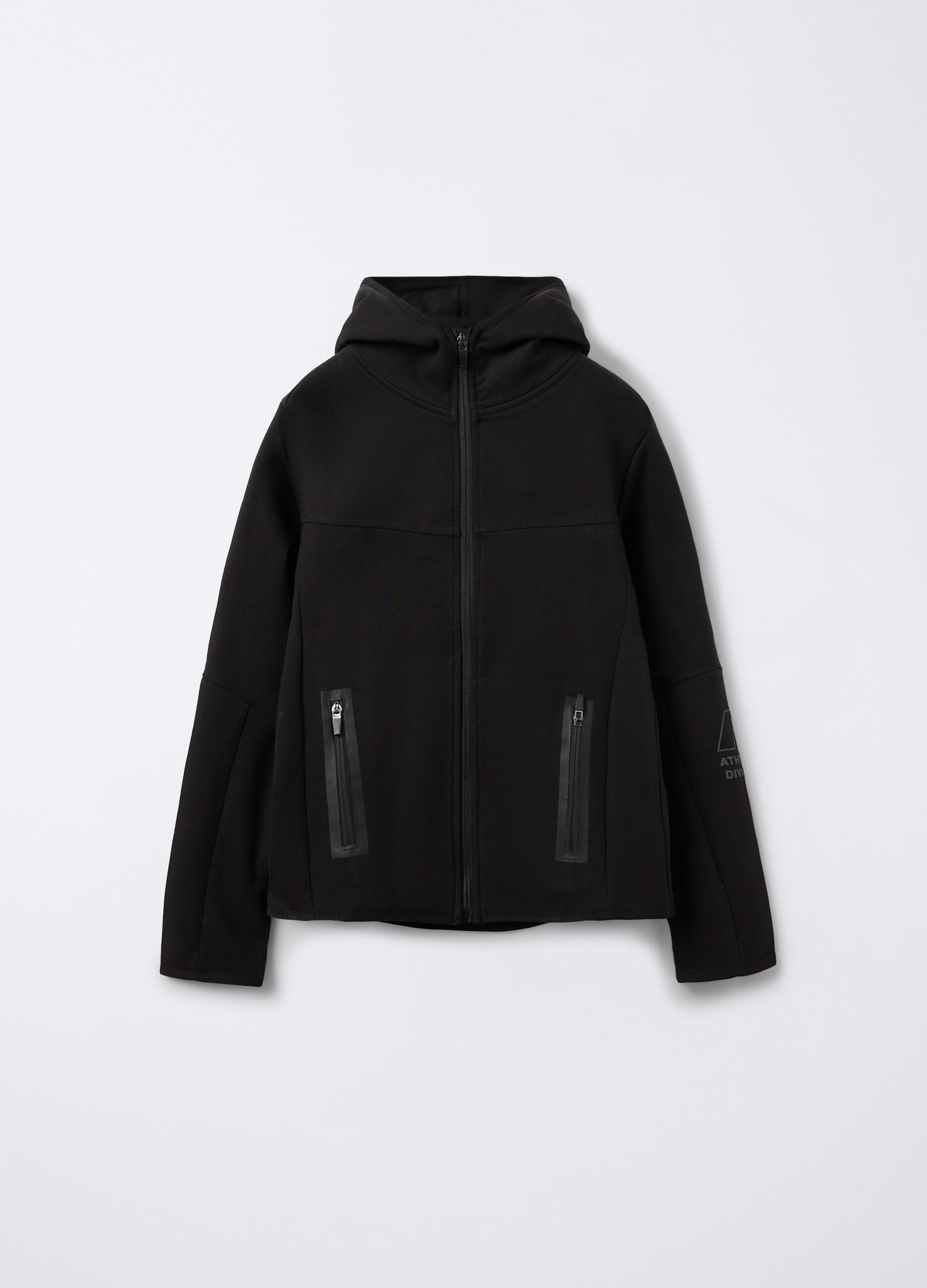 Felpa con cappuccio misto cotone stretch ragazzo_0