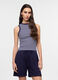 Canotta fitted in costina stretch donna_0