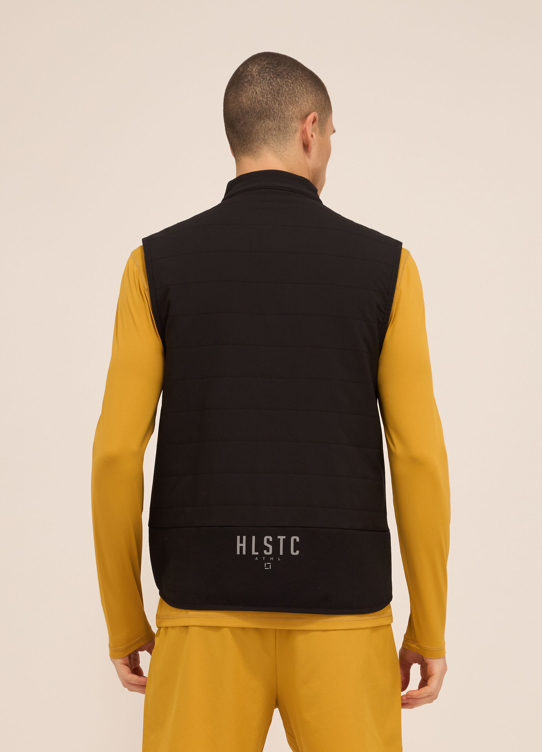 Gilet imbottito con zip uomo_1