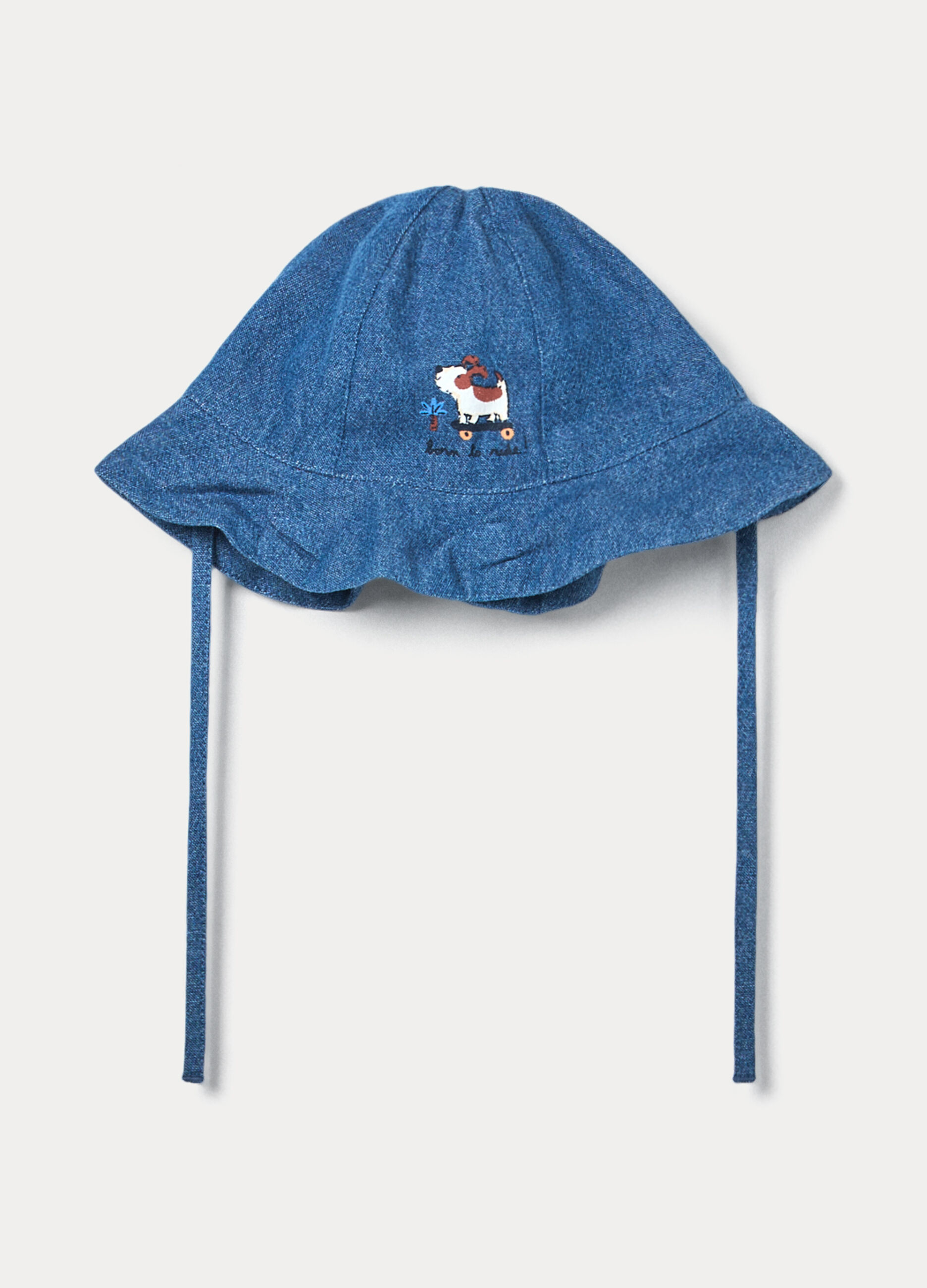 Cappello pescatore in chambray neonato_0