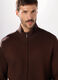 Felpa con zip in puro cotone uomo_2