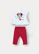 Jogging set Disney in jersey di cotone stretch neonata_0