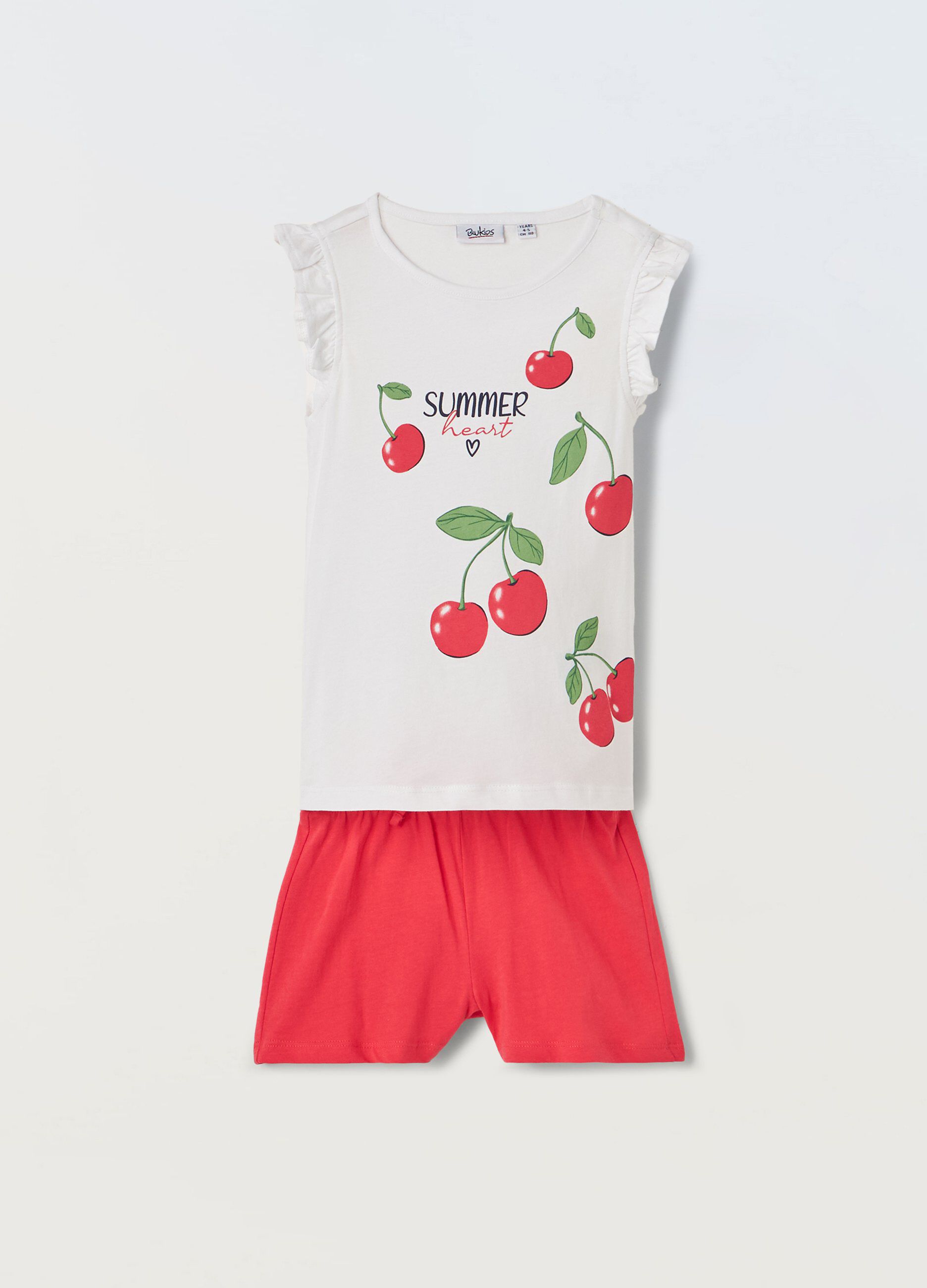 Jogging set in puro cotone bambina_0