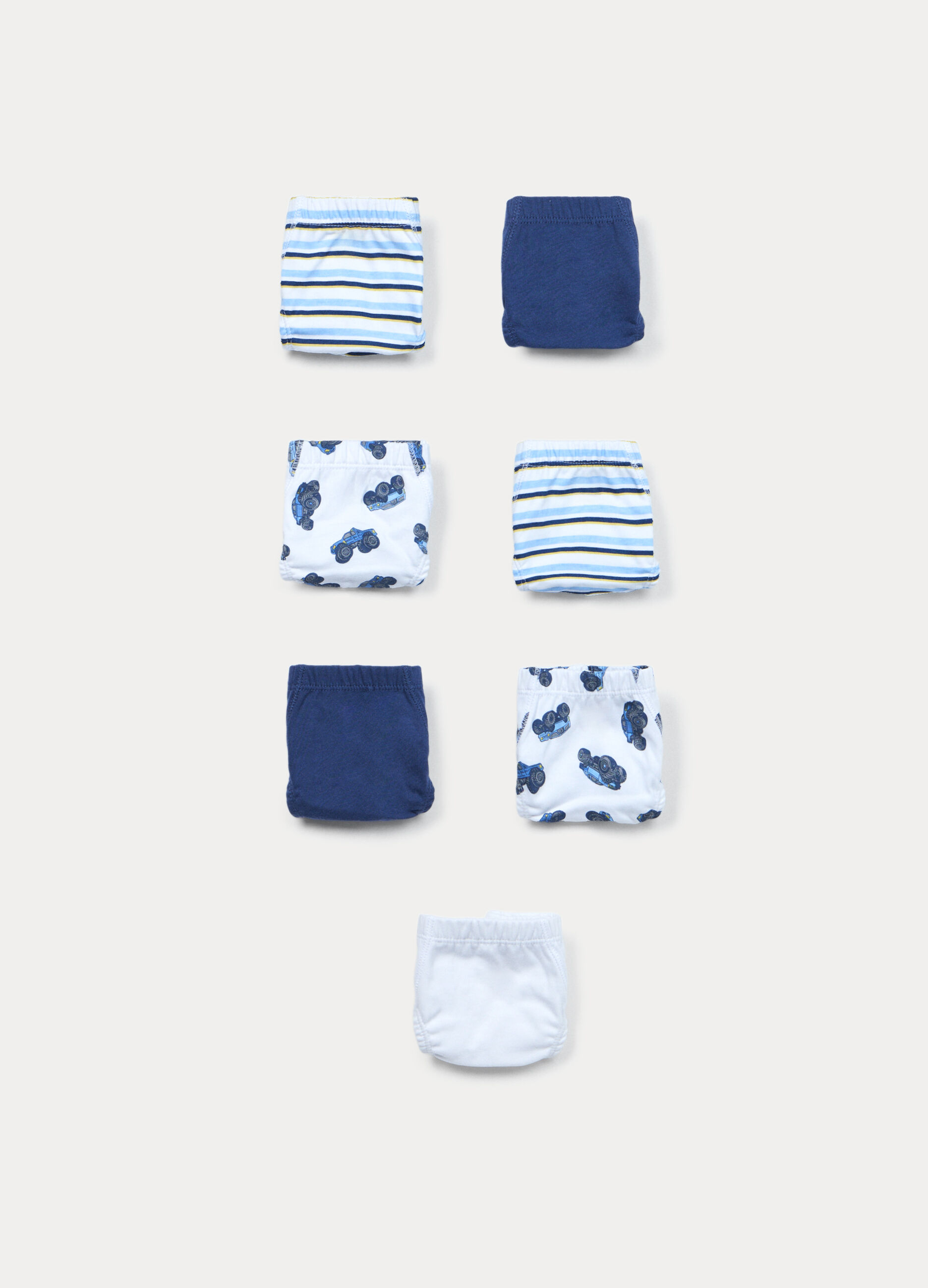 Pack 7 slip in jersey di puro cotone bambino_0