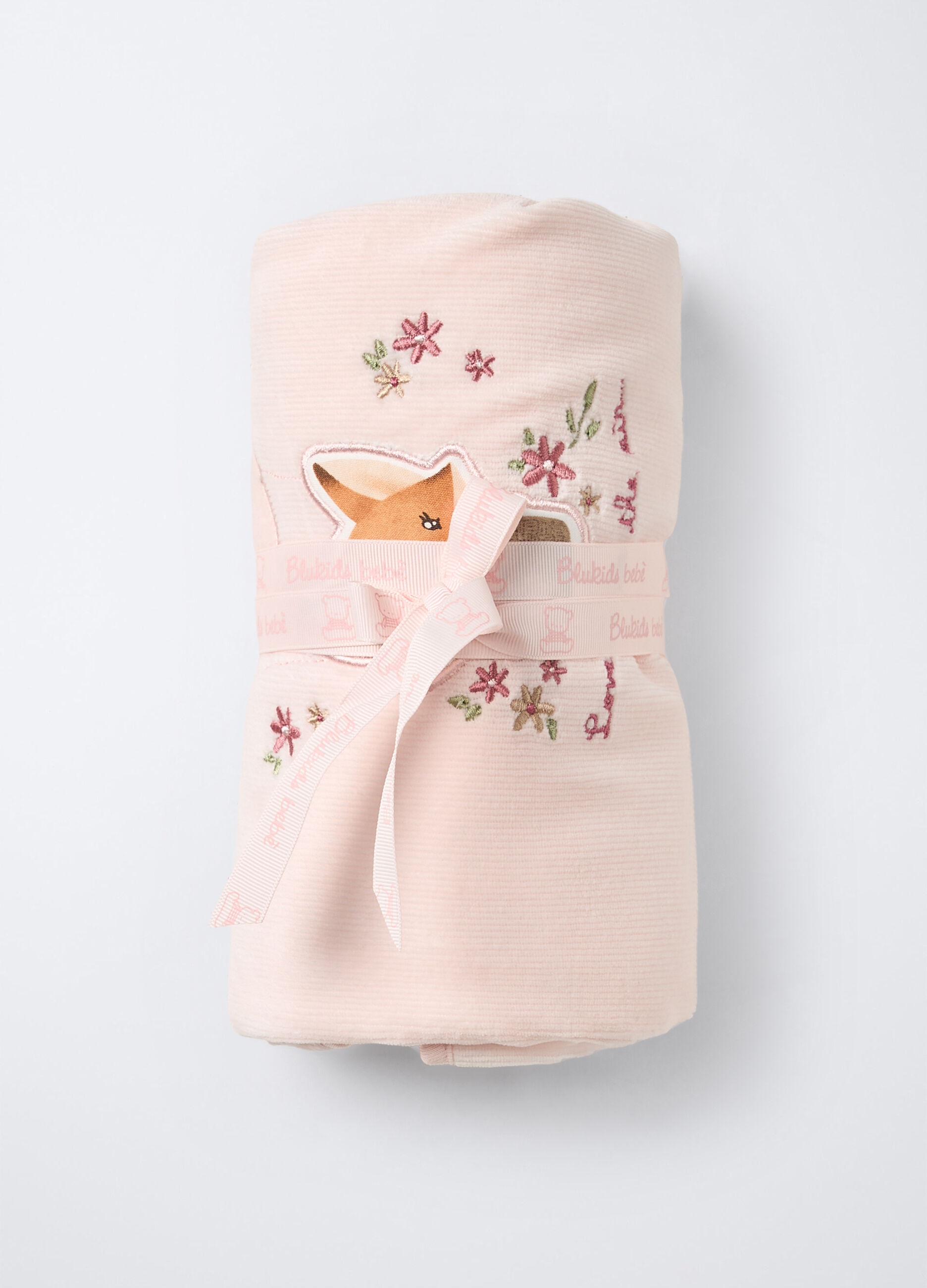 Coperta imbottita misto cotone velour neonata_0