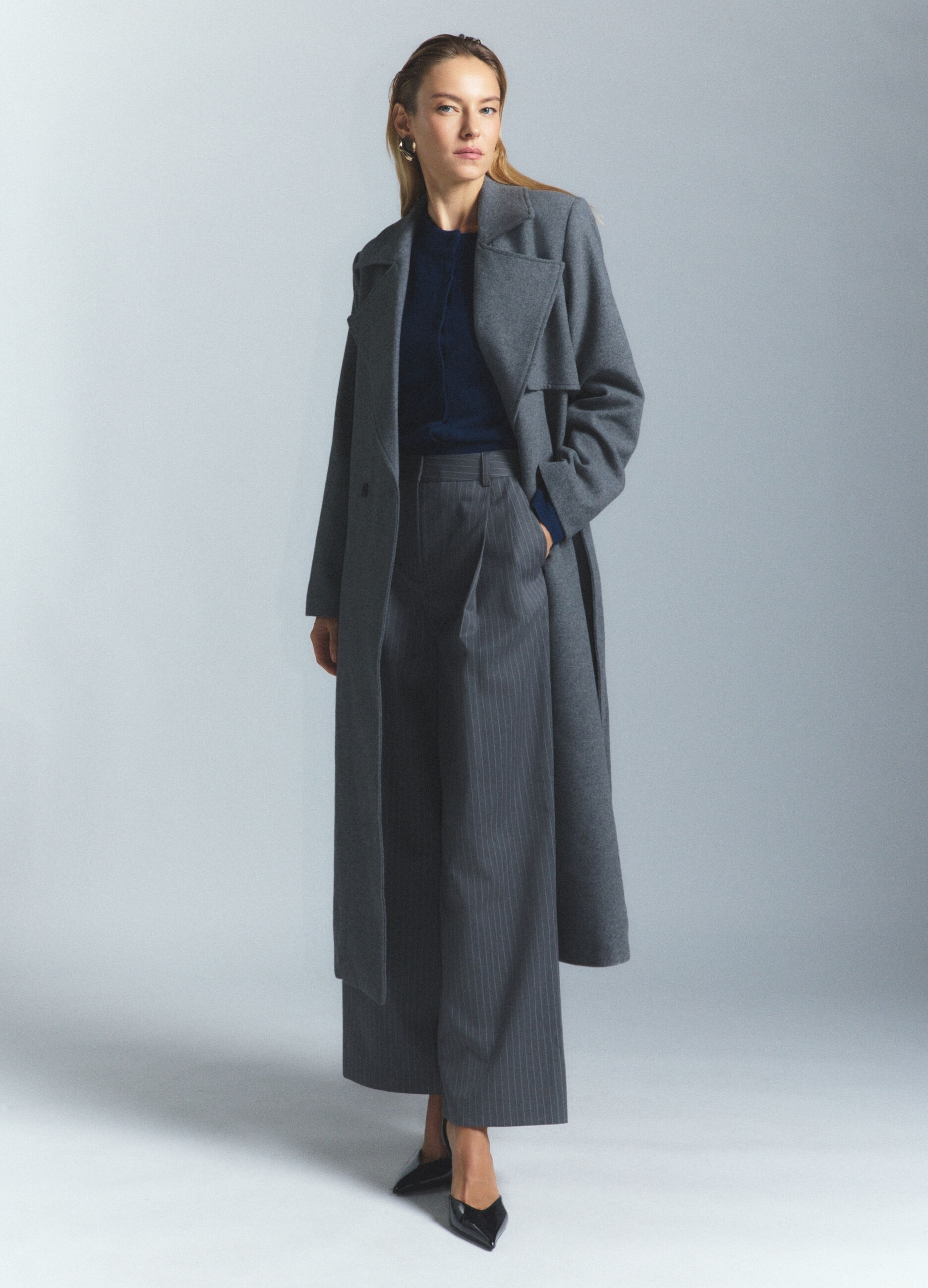 Cardigan girocollo rasato donna_0