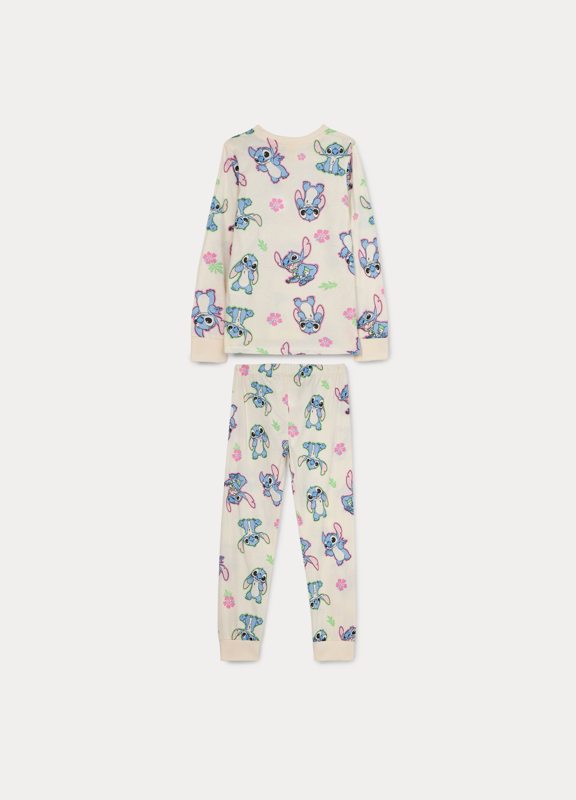 Set pigiama lungo Disney in jersey di puro cotone bambina_1