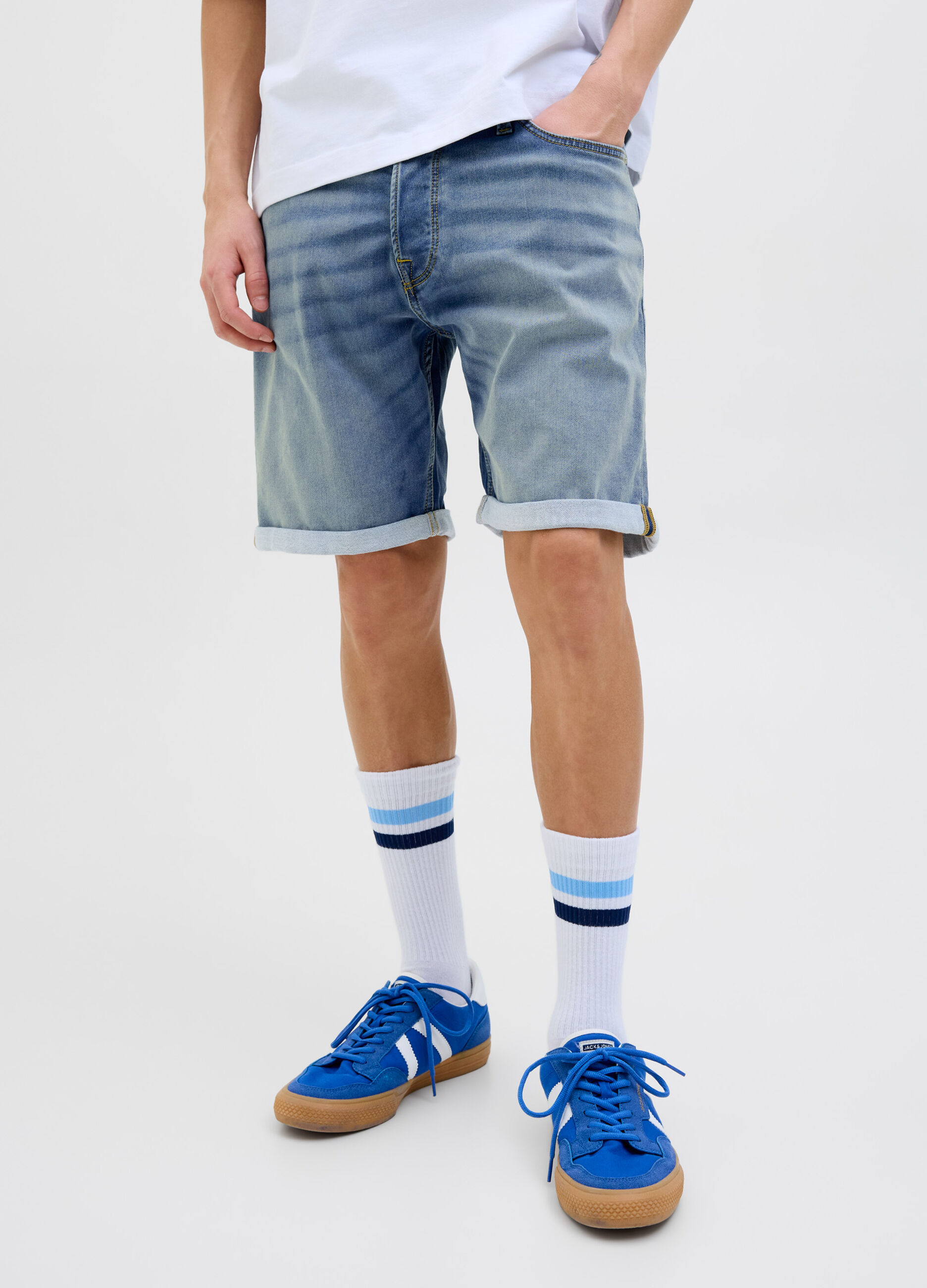 Shorts regular fit in denim uomo_3