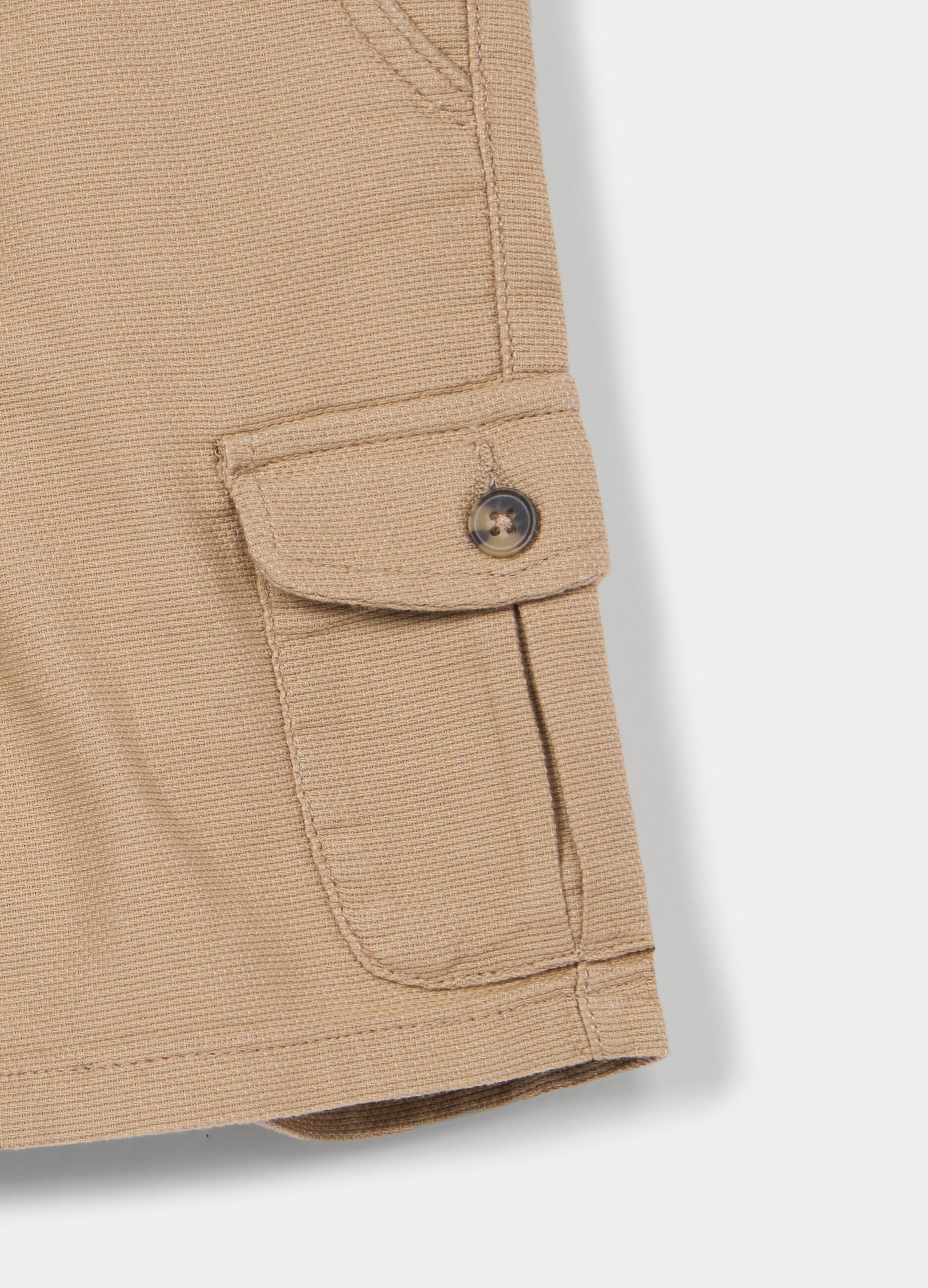 Shorts cargo in puro cotone bambino_2