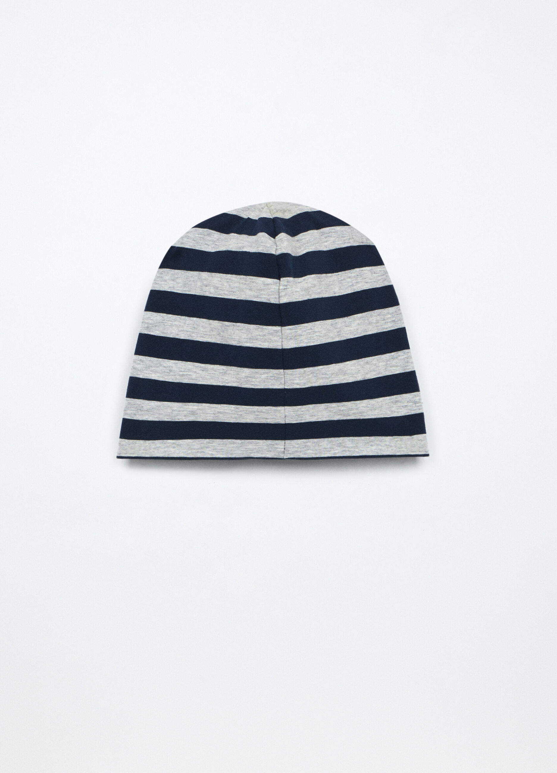 Berretto in cotone stretch a righe_1