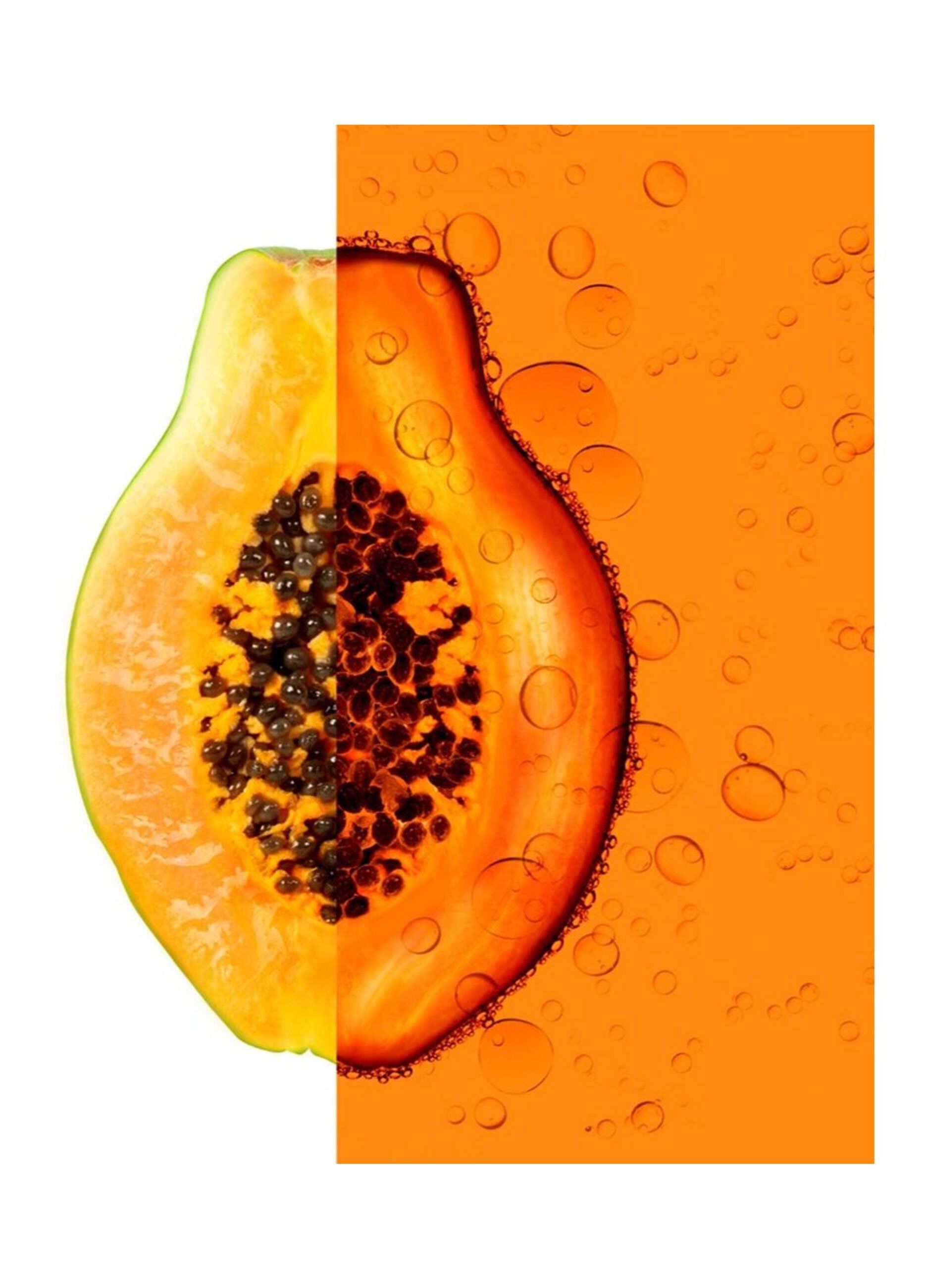 Garnier Balsamo Riparatore Fructis Hair Food, Balsamo riparatore alla papaya per capelli danneggiati, 350 ml.