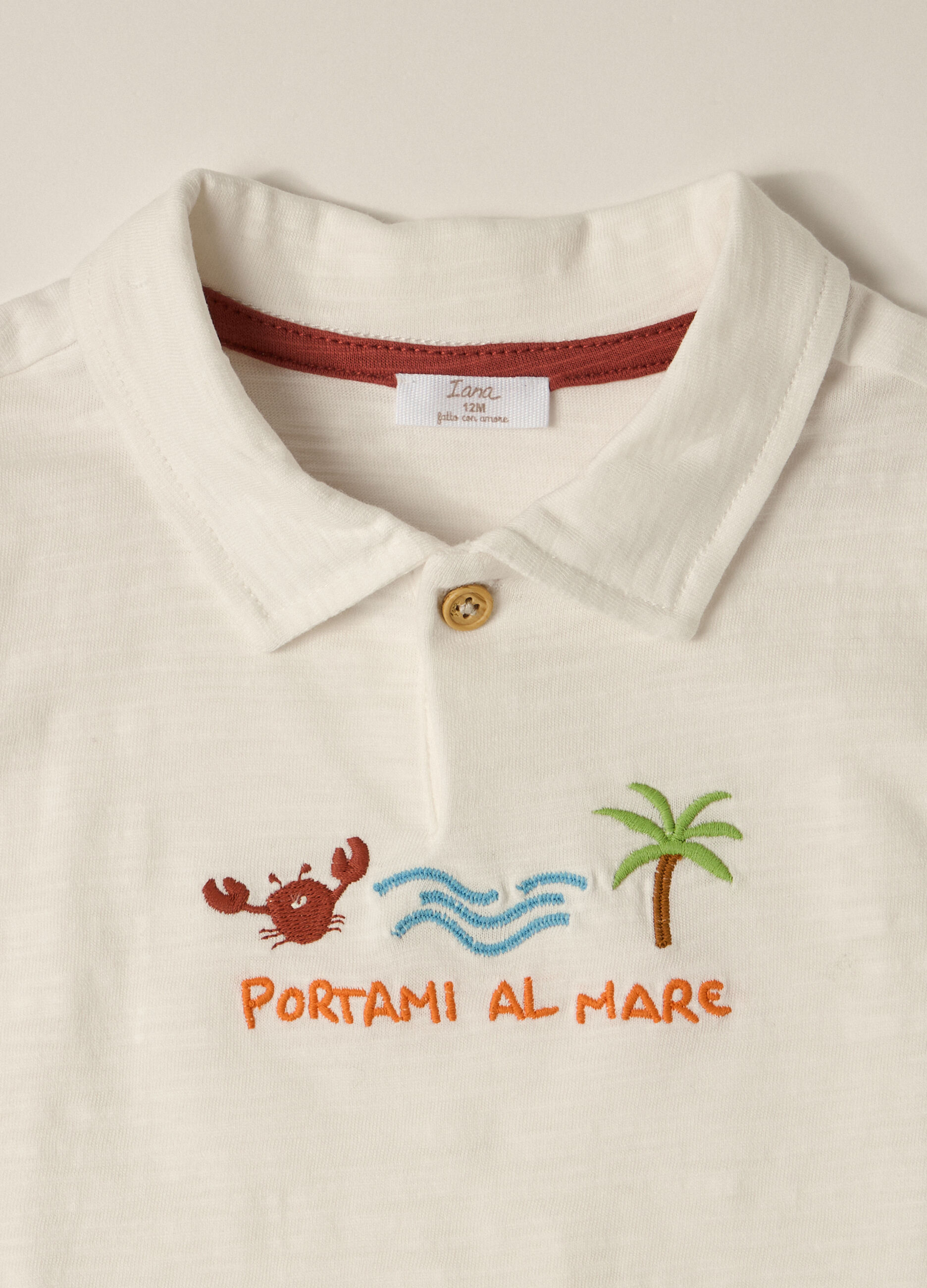 T-shirt in jersey di puro cotone IANA neonato_1