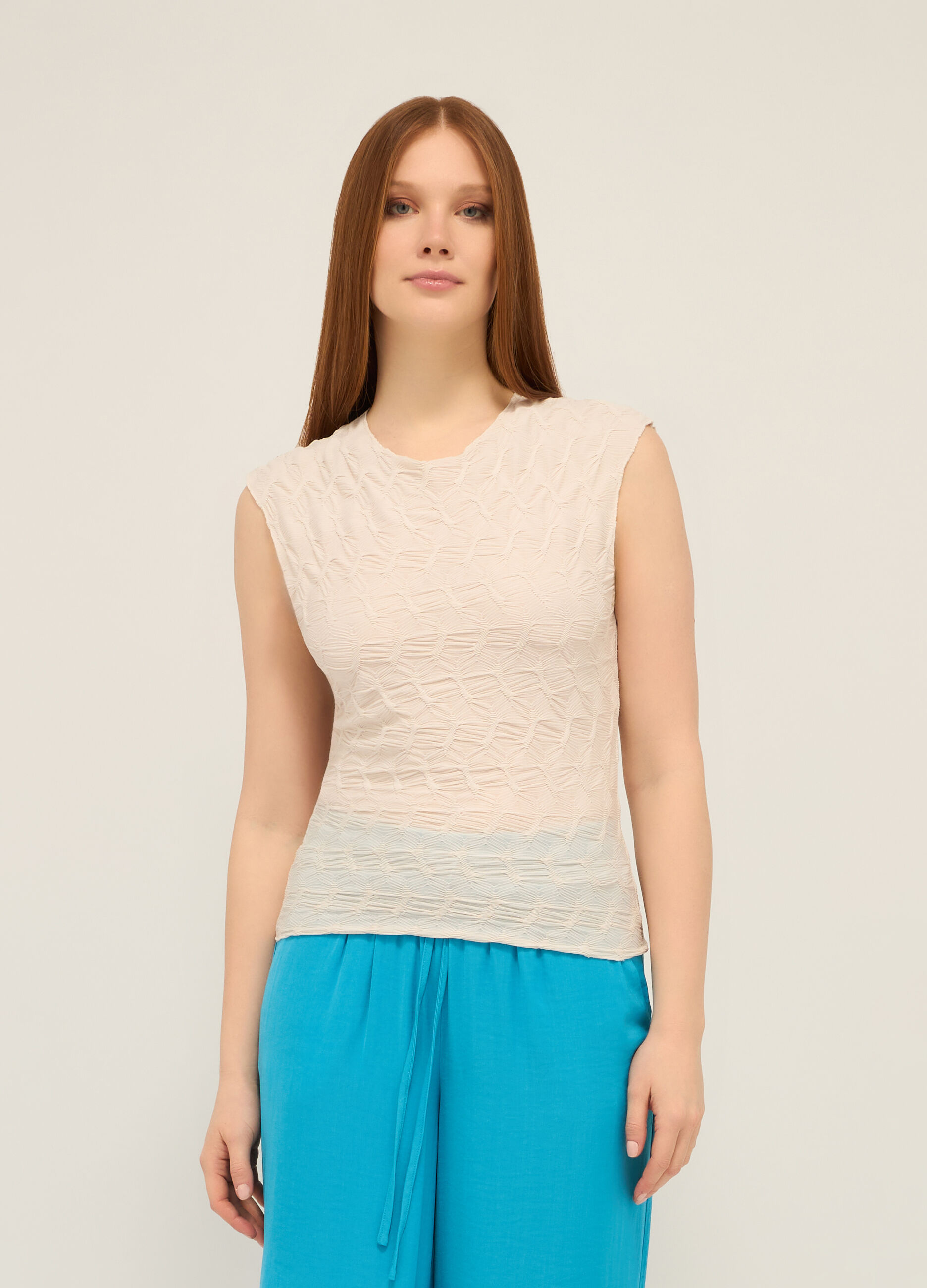 T-shirt smanicata donna