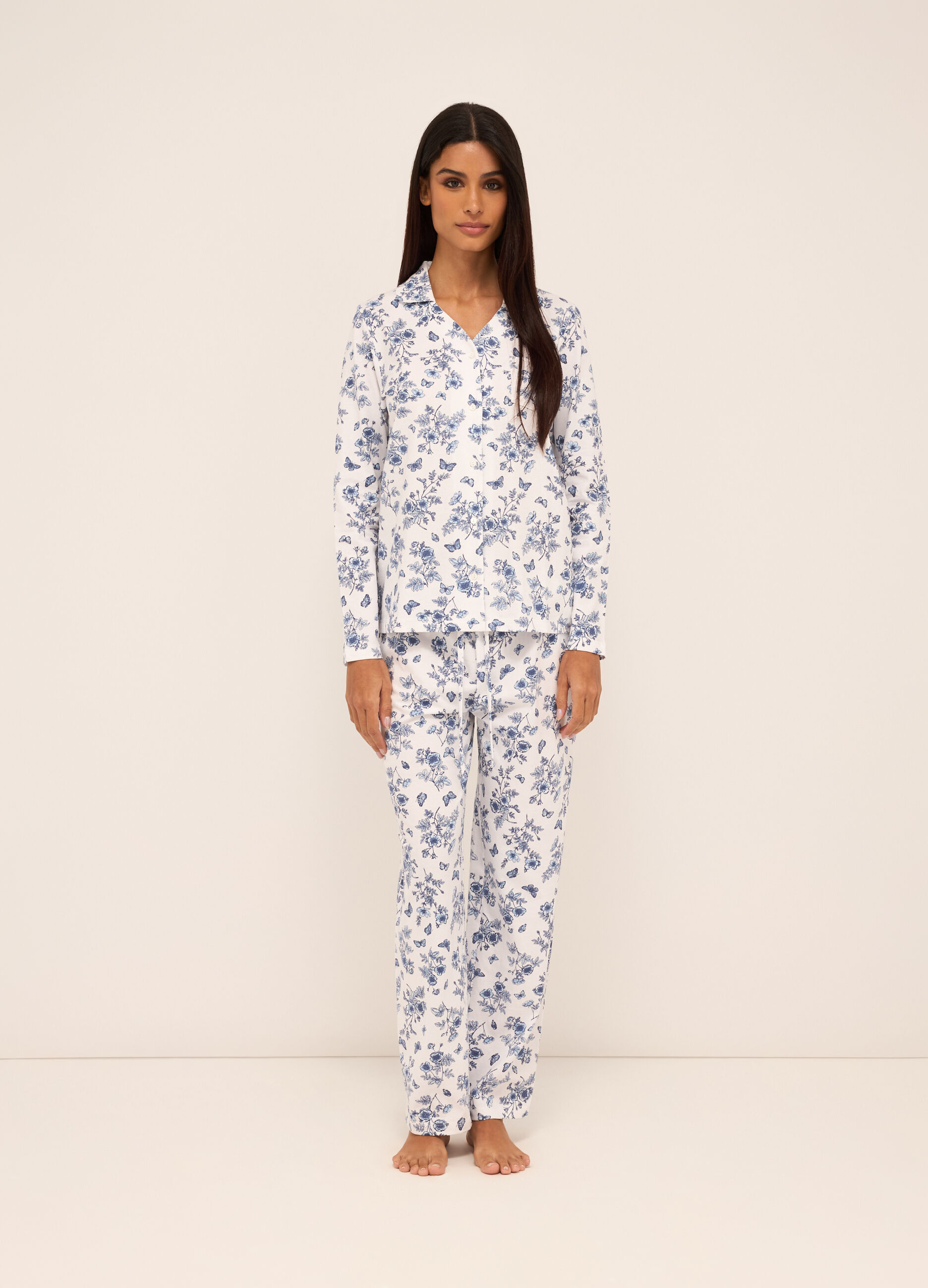 Set pigiama in puro cotone donna_0