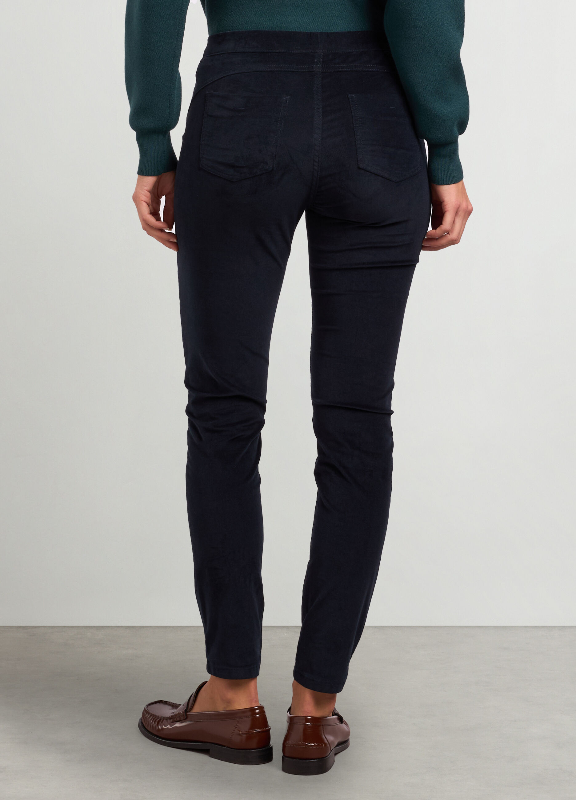 Pantaloni in velluto a costine donna_1