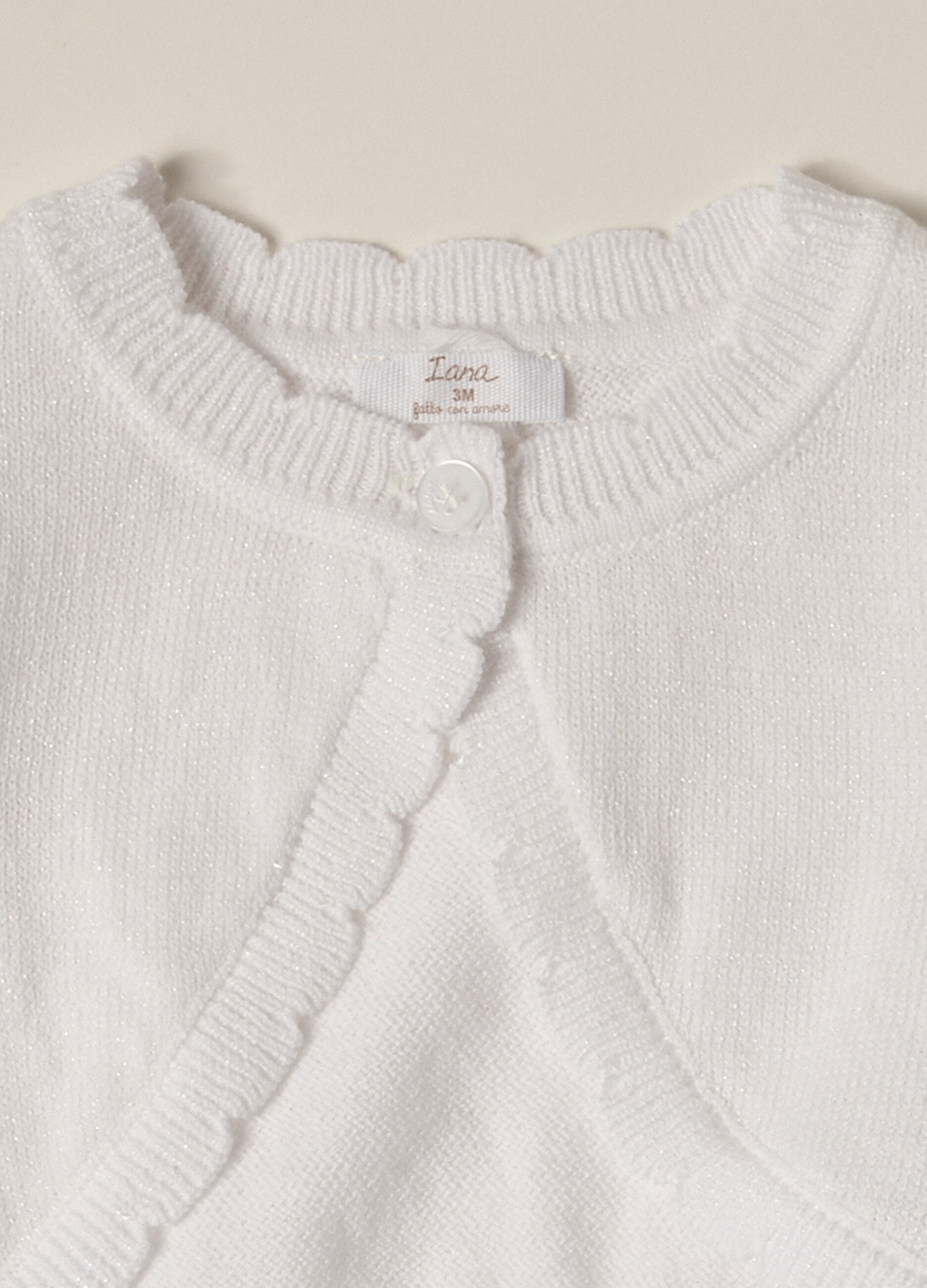 Cardigan in misto cotone IANA neonata_1