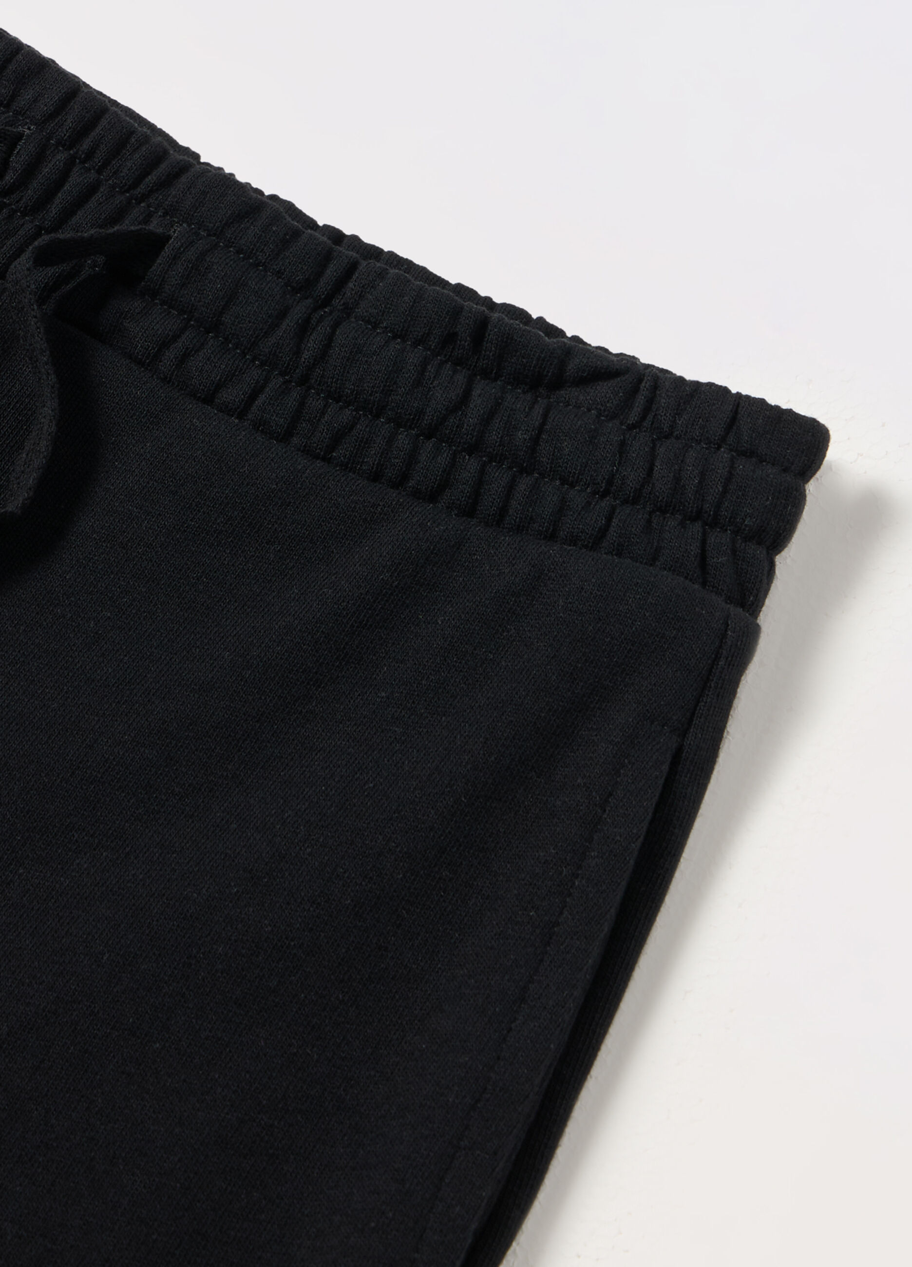 Jogger wide leg in french terry di puro cotone ragazza_1