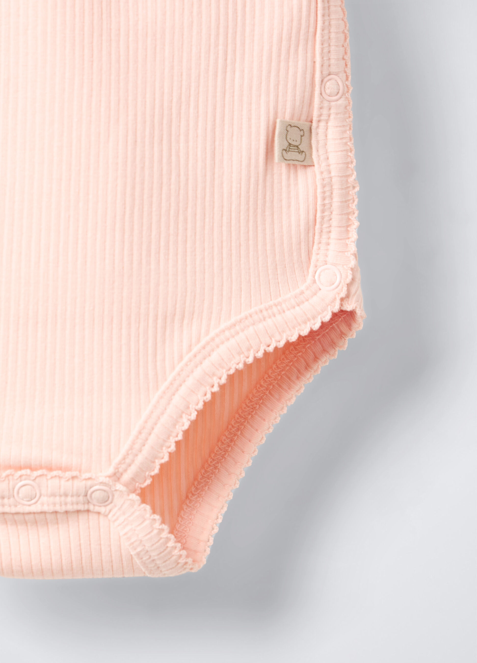 Pack 2 body incrociati in costina di cotone stretch neonata_3