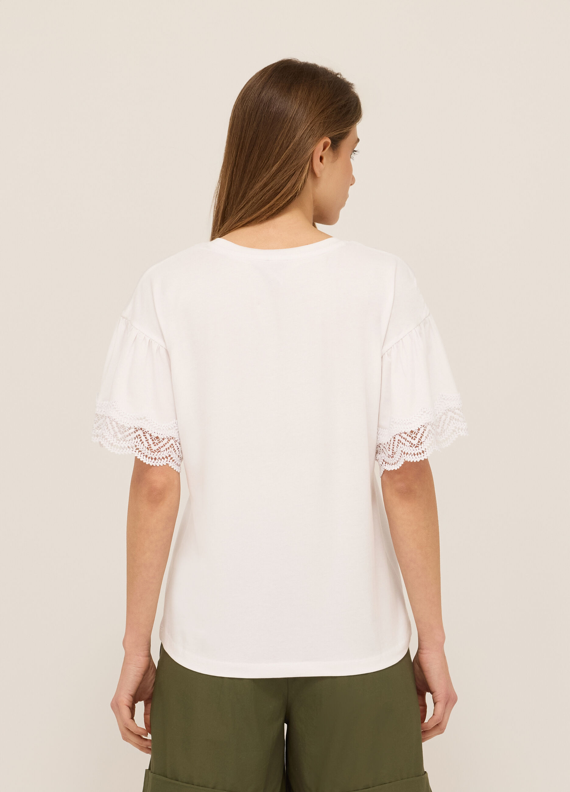 T-shirt in cotone stretch donna_1