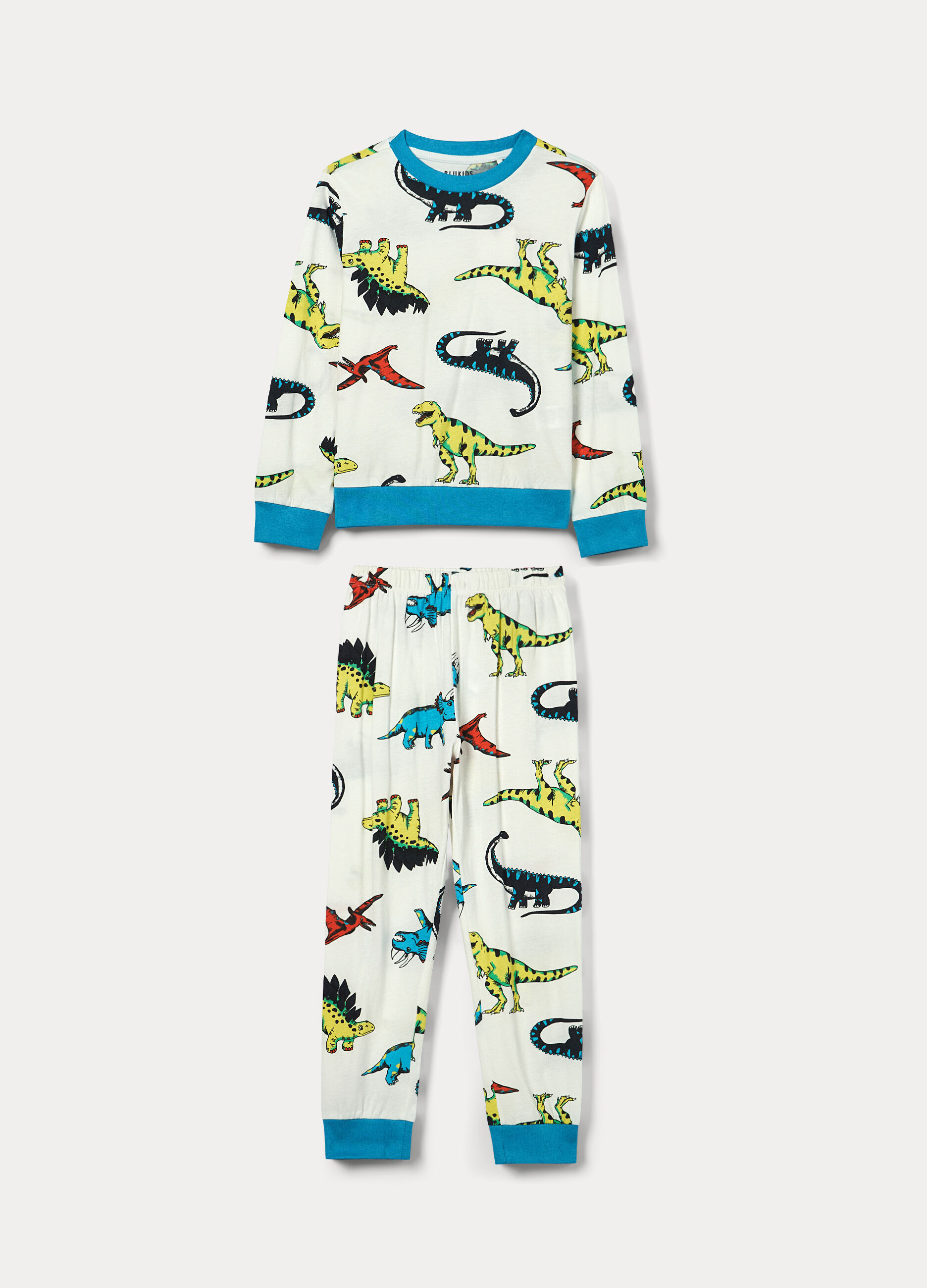 Set pigiama lungo in jersey di puro cotone ragazzo_0