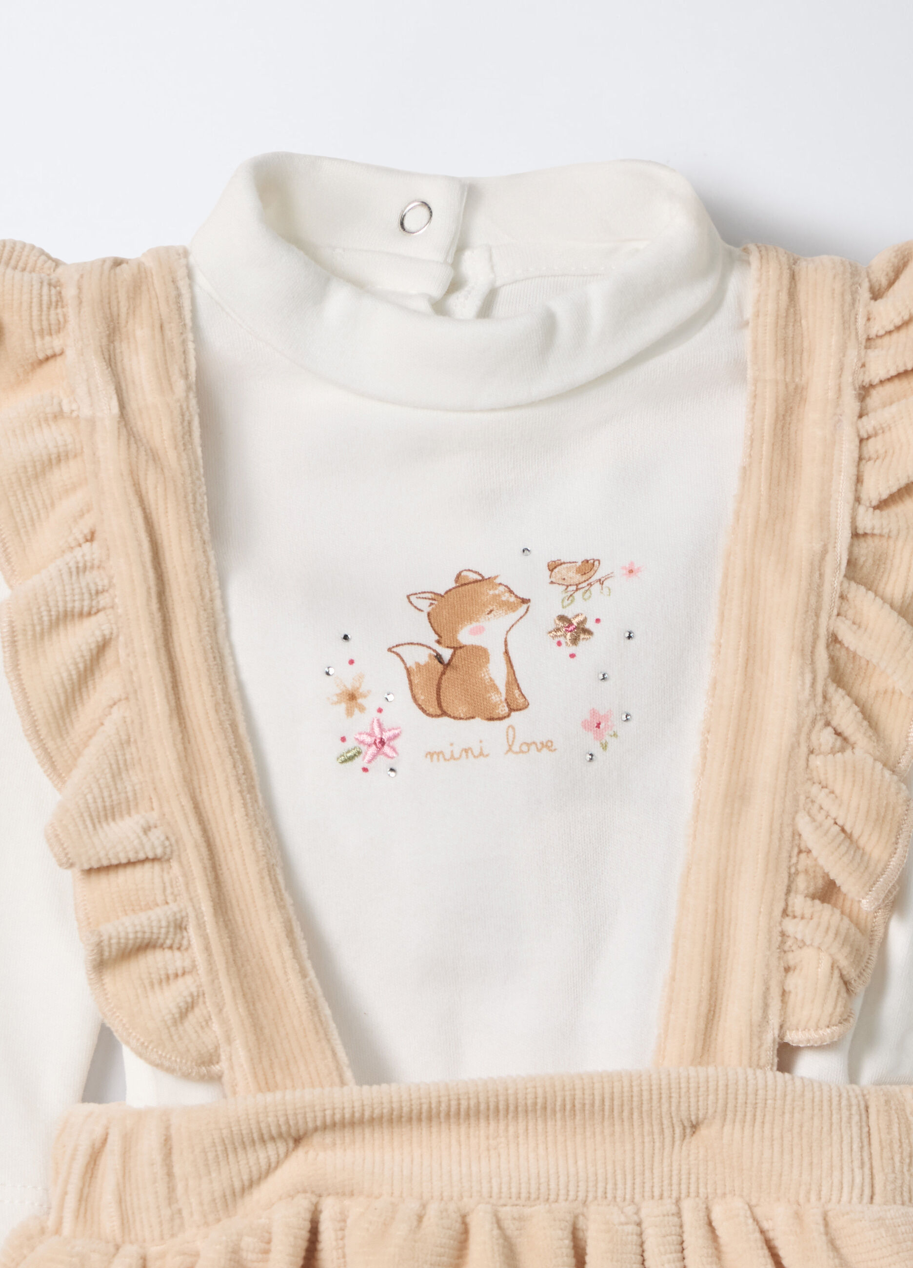Jogging Set velour in puro cotone neonata_2