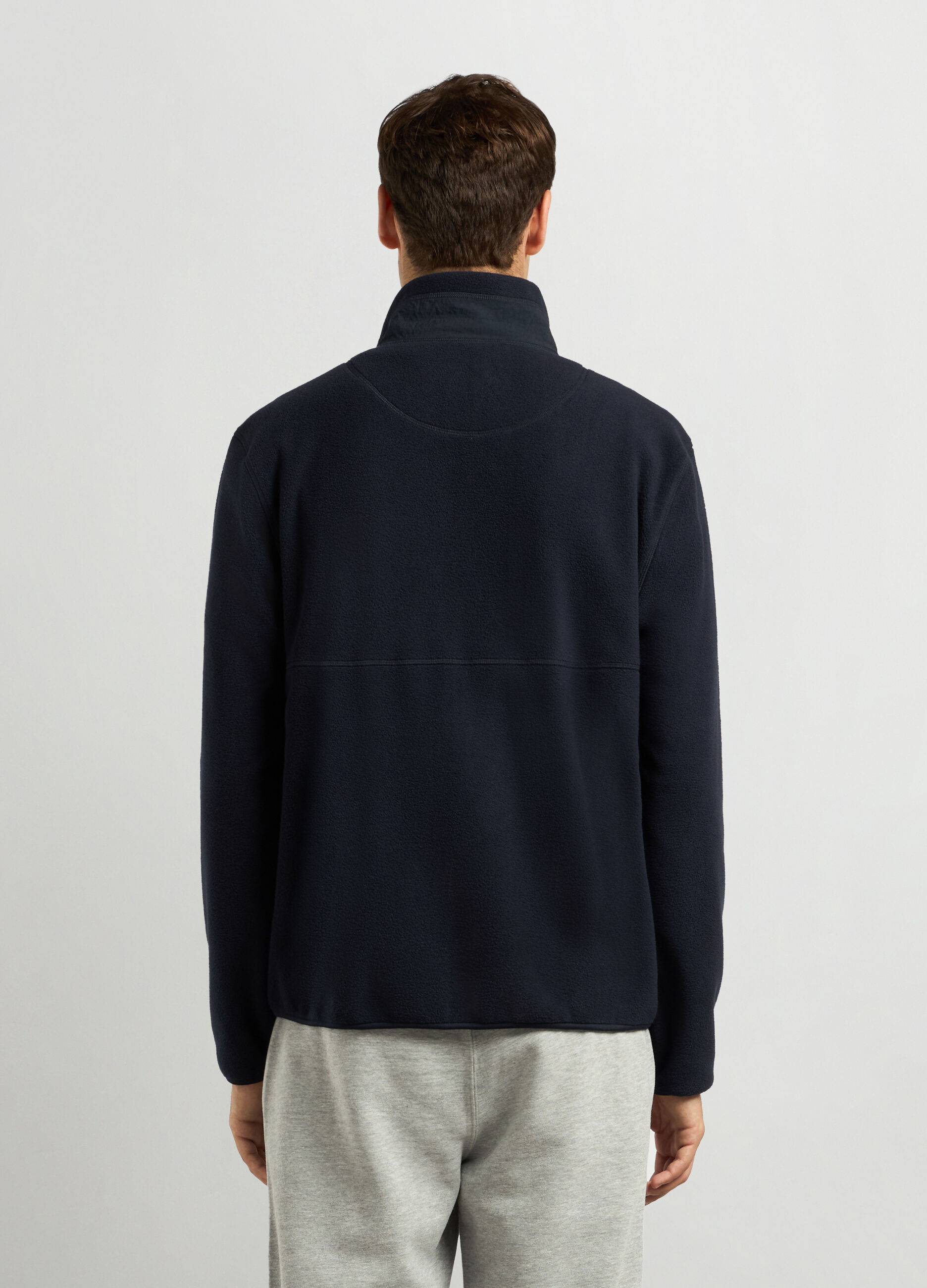 Felpa in pile full zip uomo_1