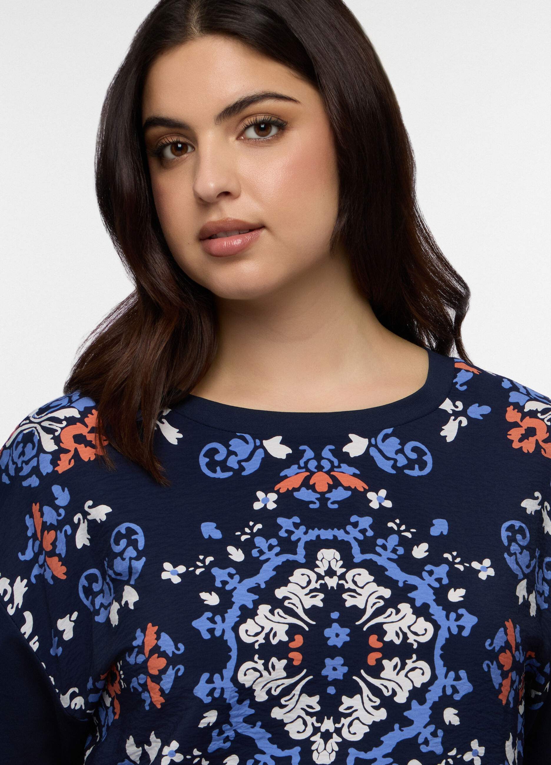 T-shirt girocollo donna curvy_2