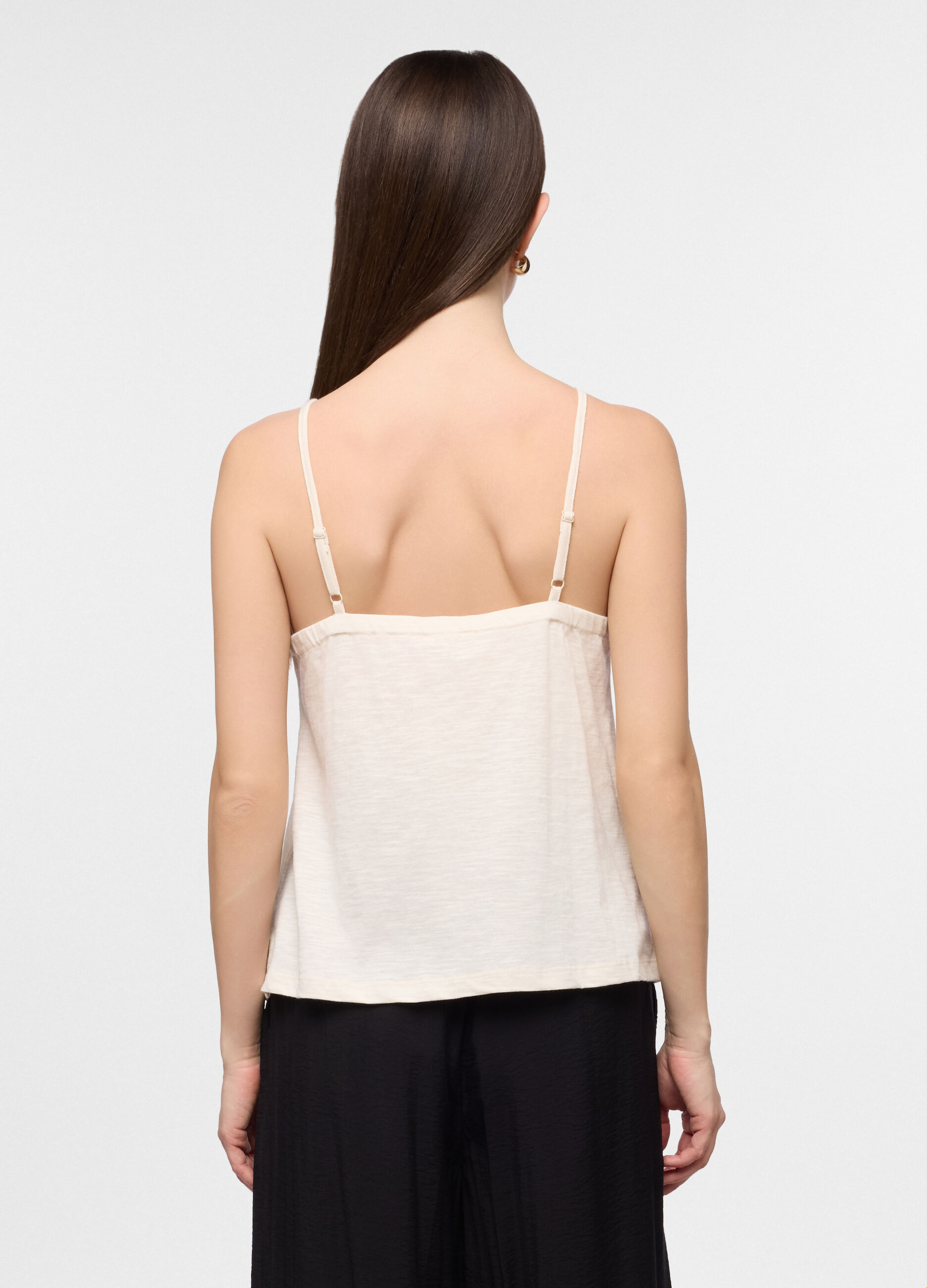 Top con scollo a V donna