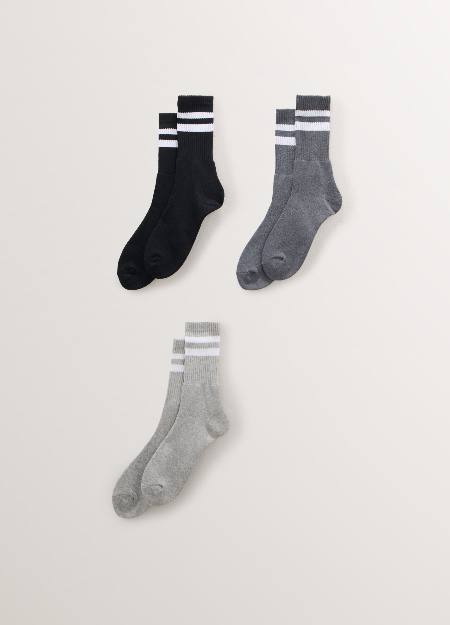 3 pack calze sportive in cotone stretch uomo