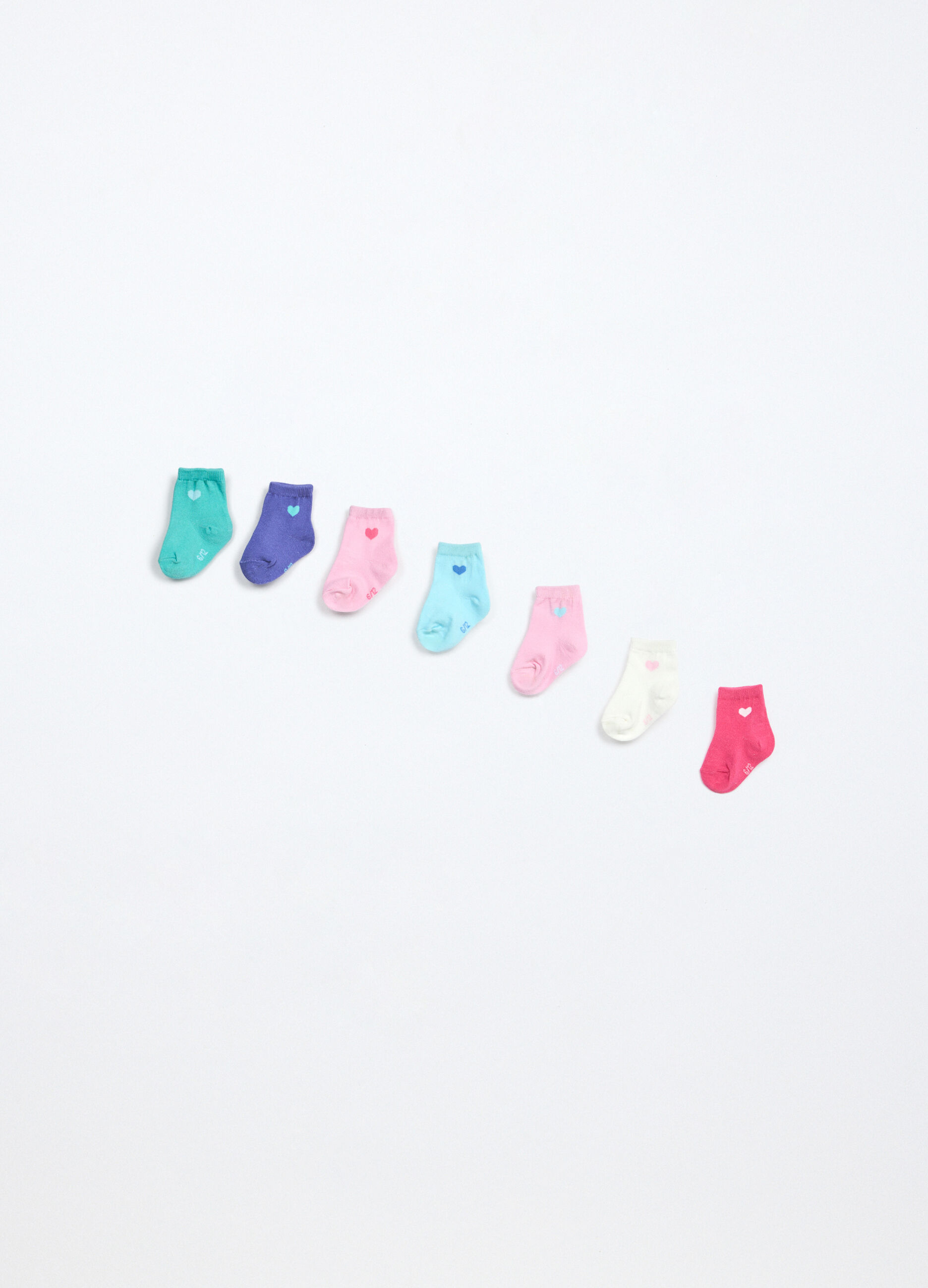 Pack7 calze corte misto cotone neonato_1