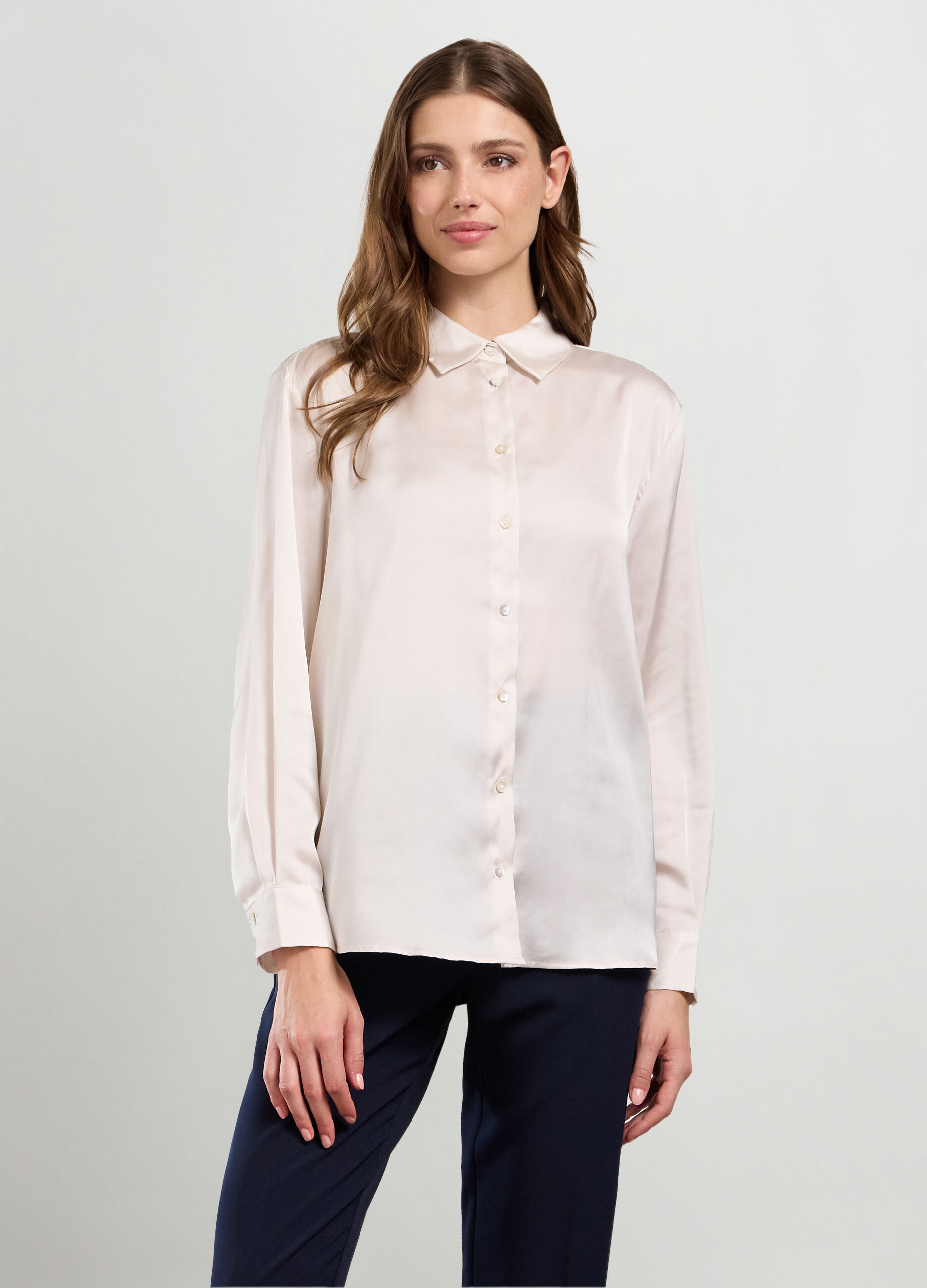 Camicia in raso donna_0