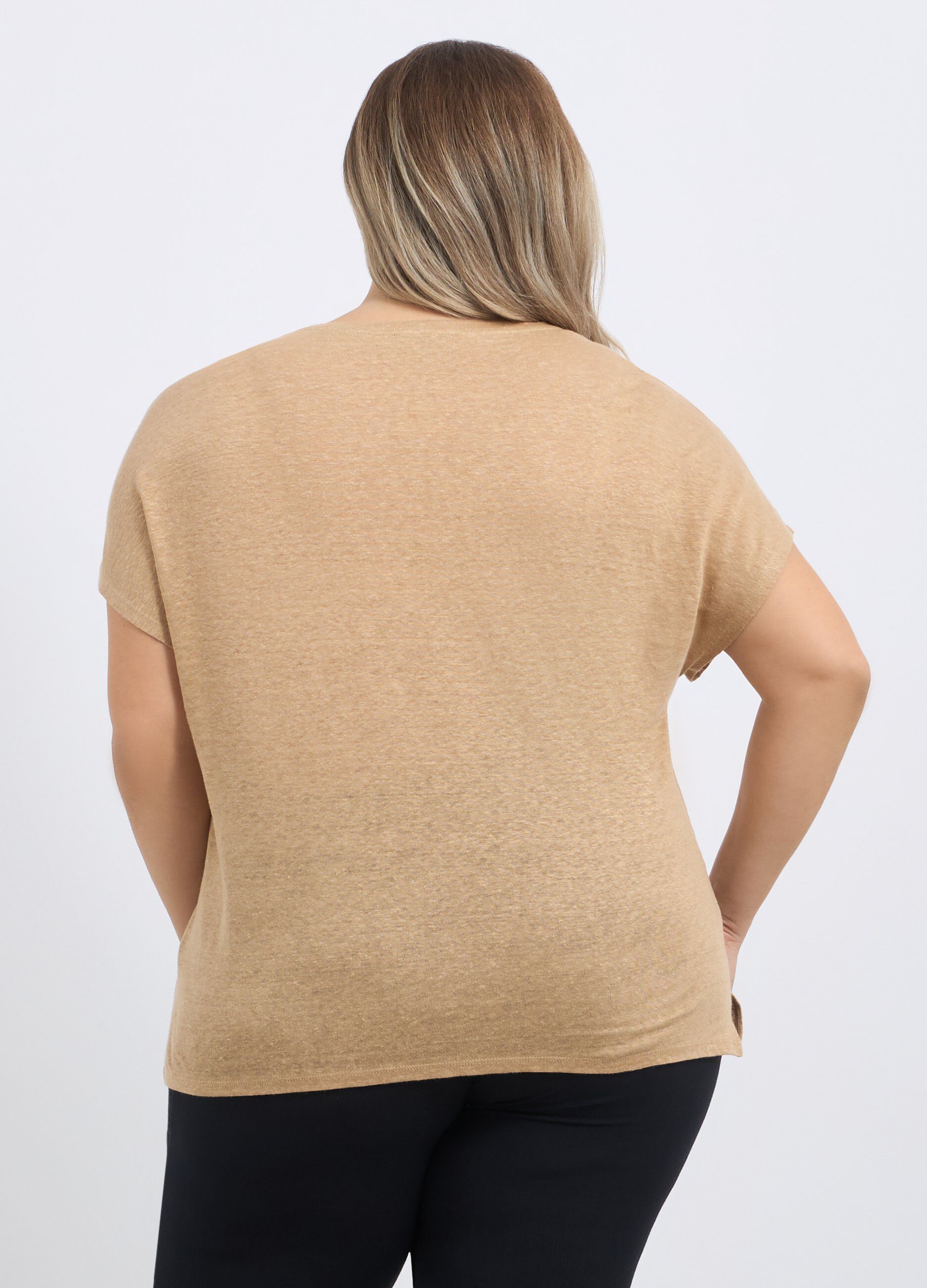T-shirt in puro lino donna curvy_1